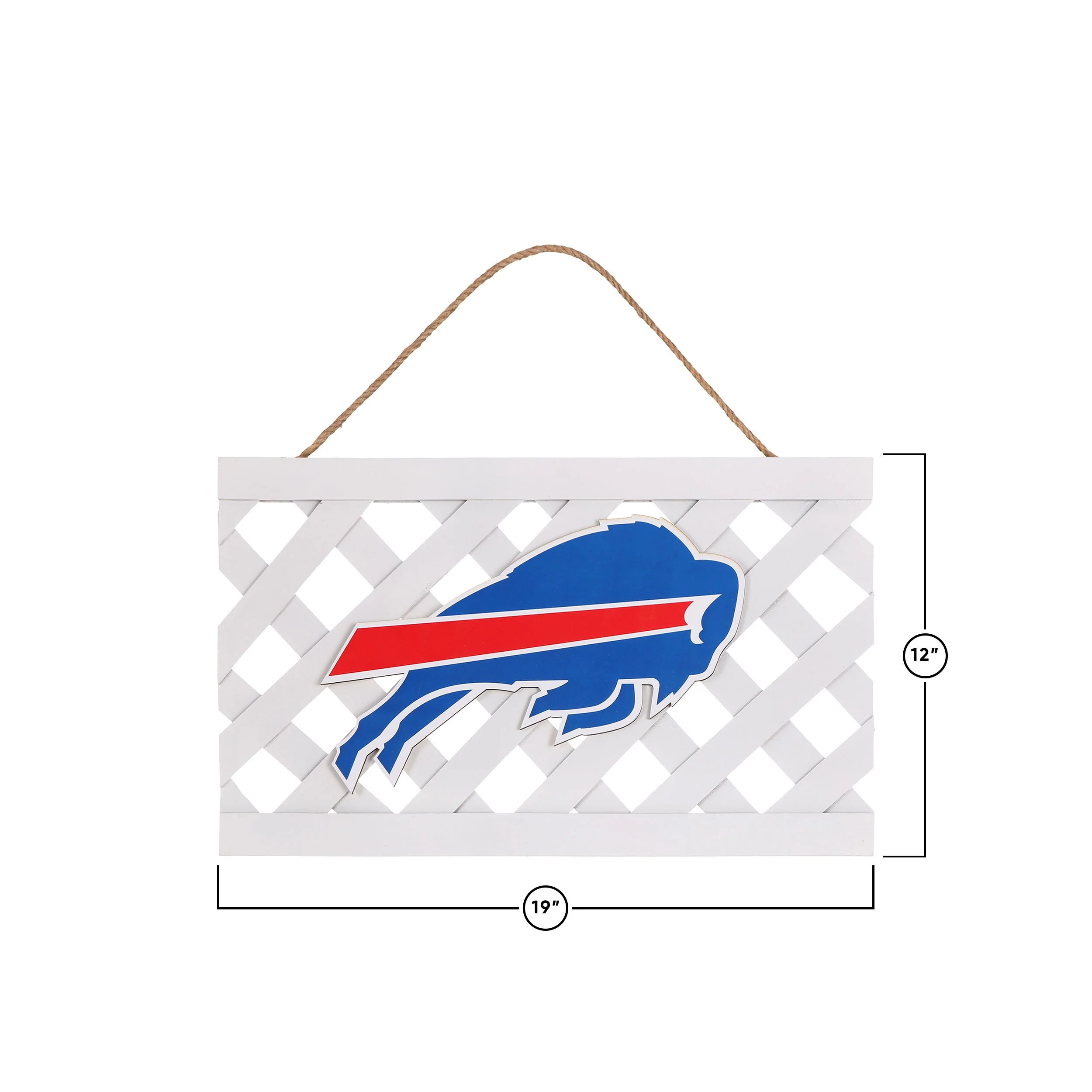 Buffalo Bills NFL Lattice Garden Sign - Image 3