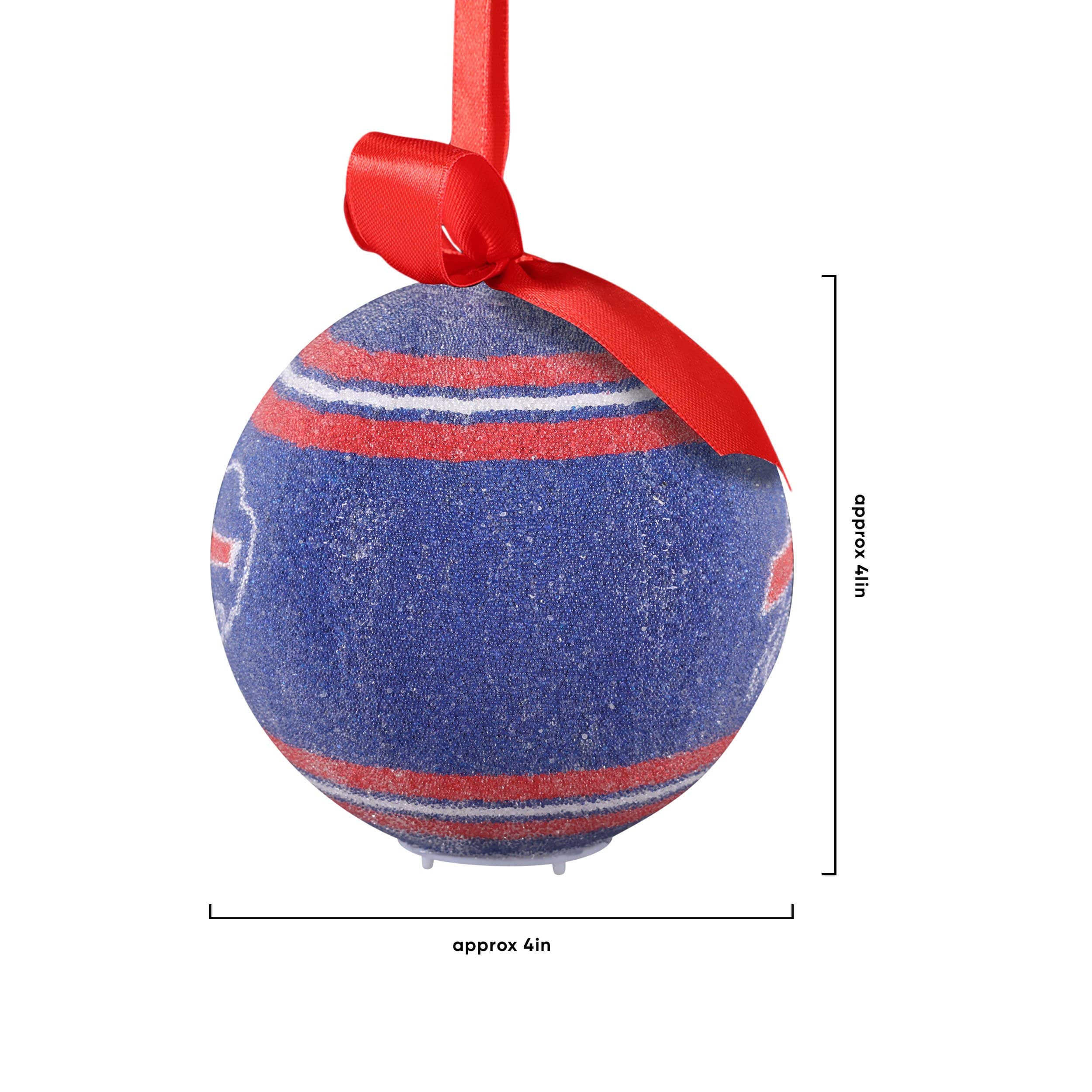 Buffalo Bills NFL LED Shatterproof Ball Ornament - Image 4
