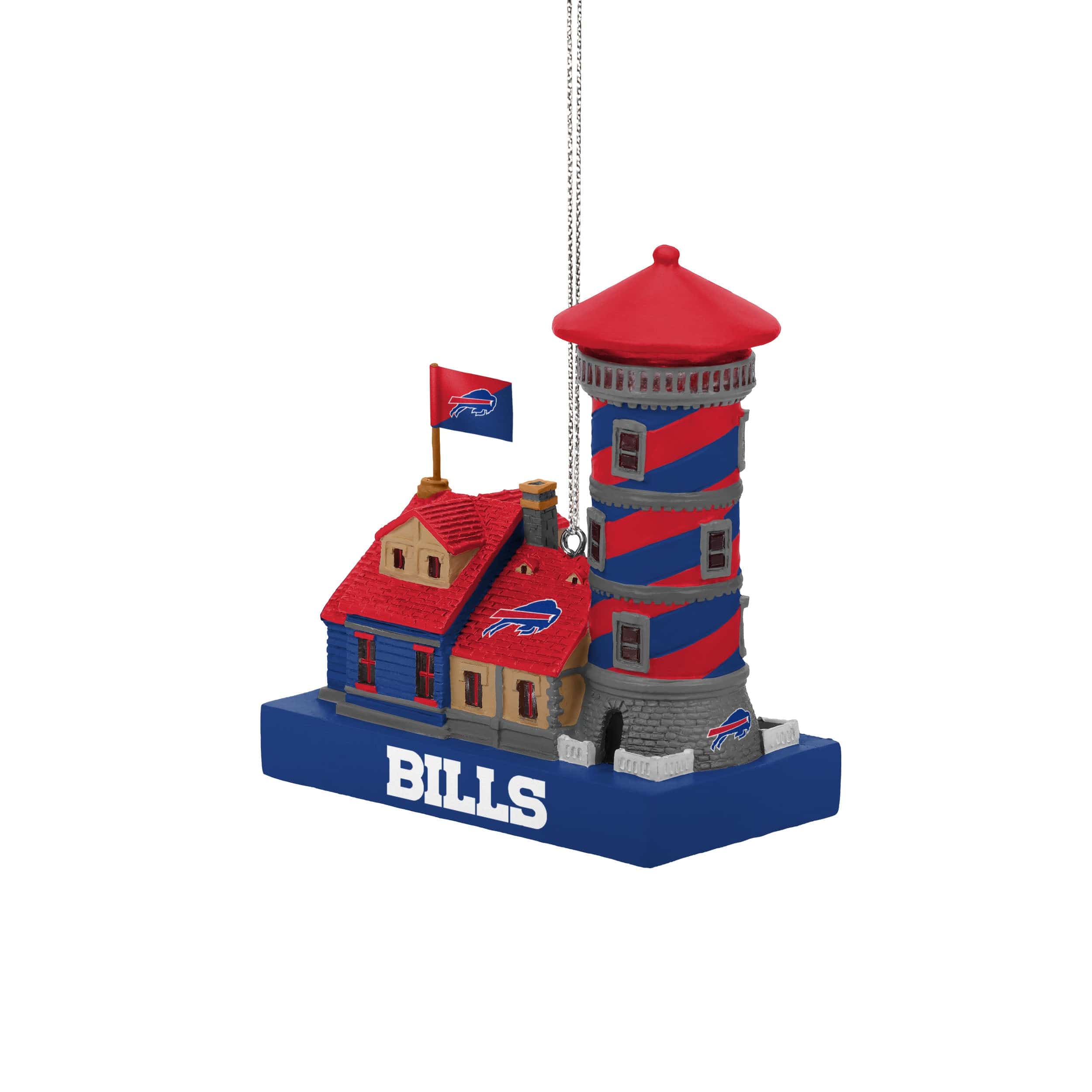 Buffalo Bills NFL Light Up Resin Lighthouse Ornament - Image 2