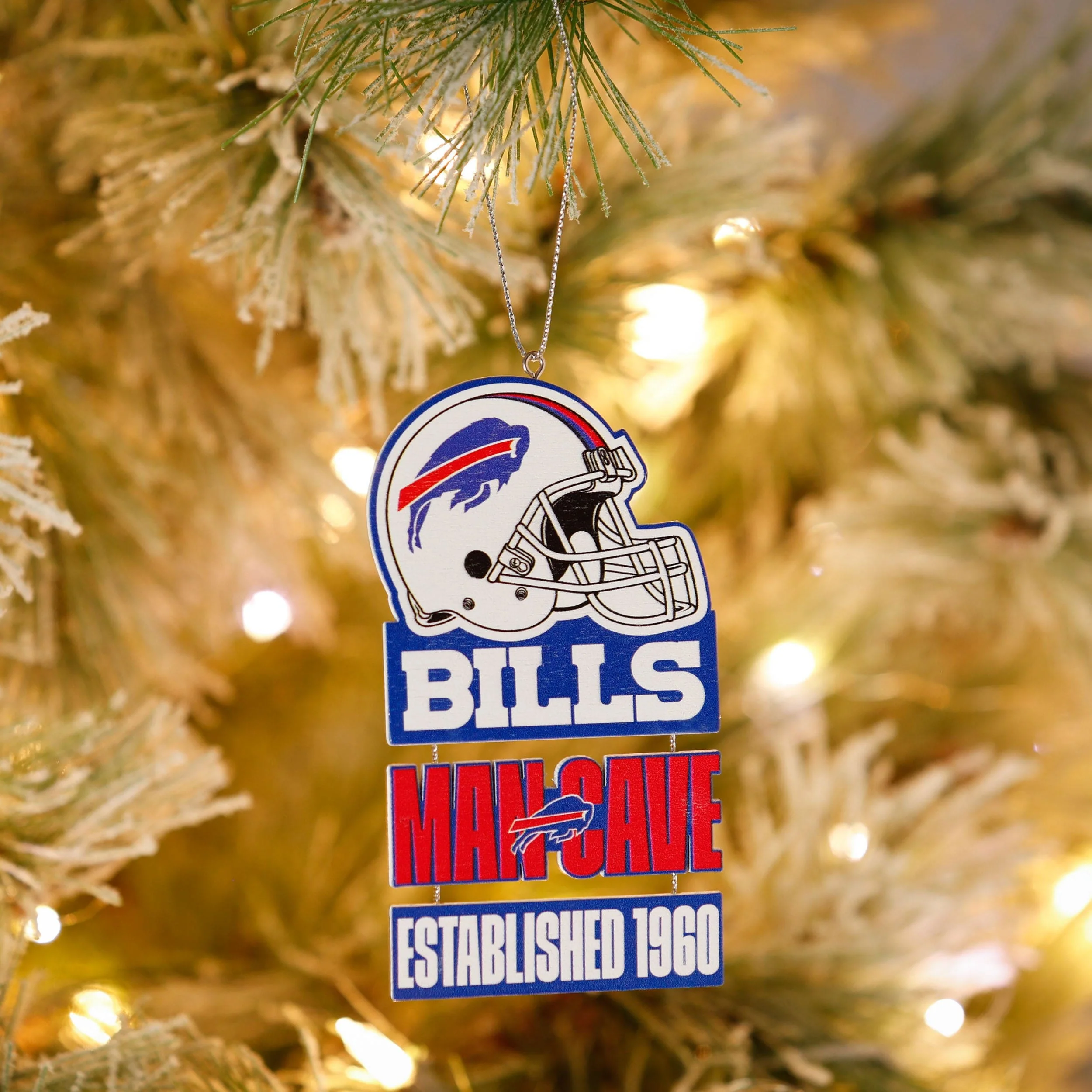 Buffalo Bills NFL Mancave Sign Ornament - Image 3