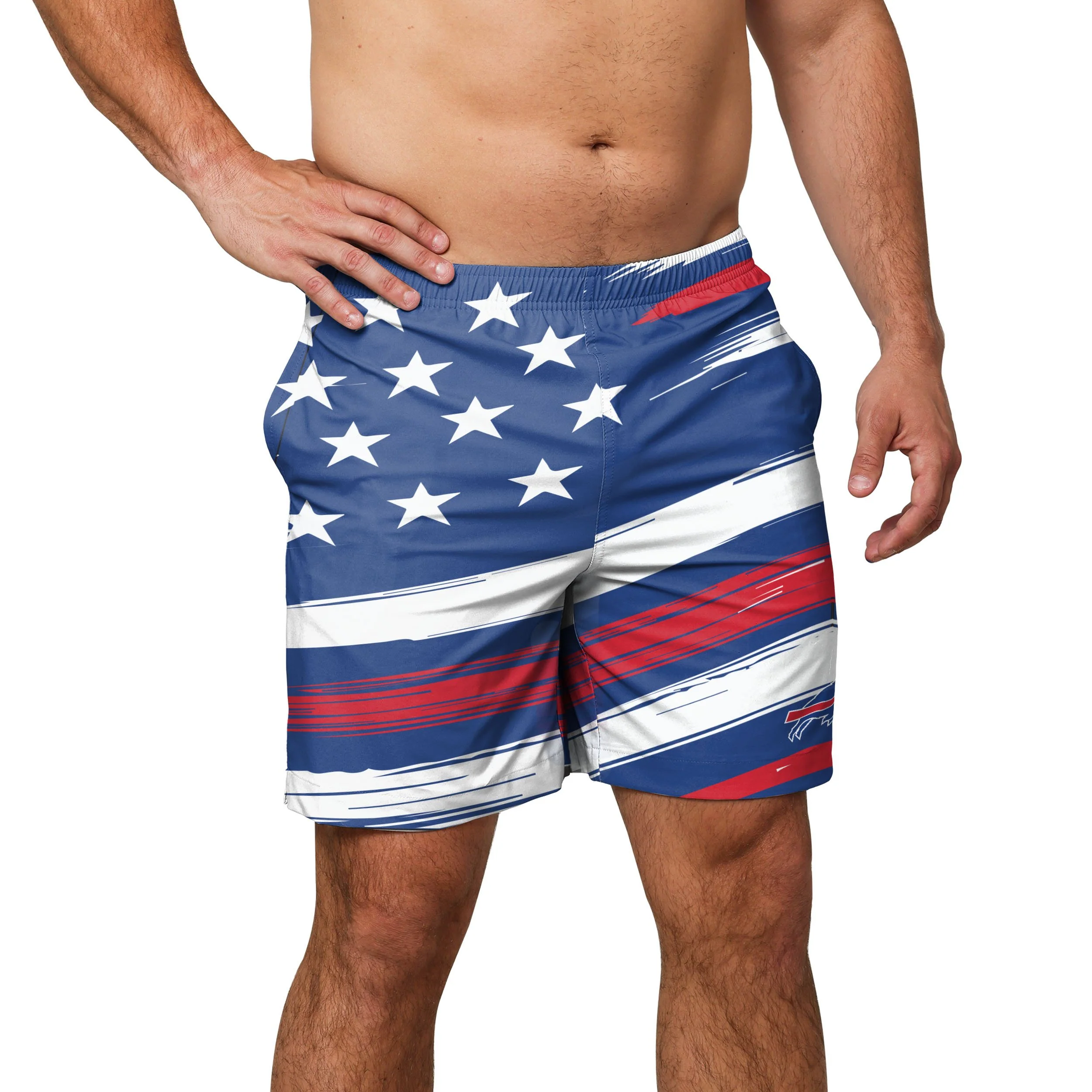 Buffalo Bills NFL Mens Americana Swimming Trunks - Image 2