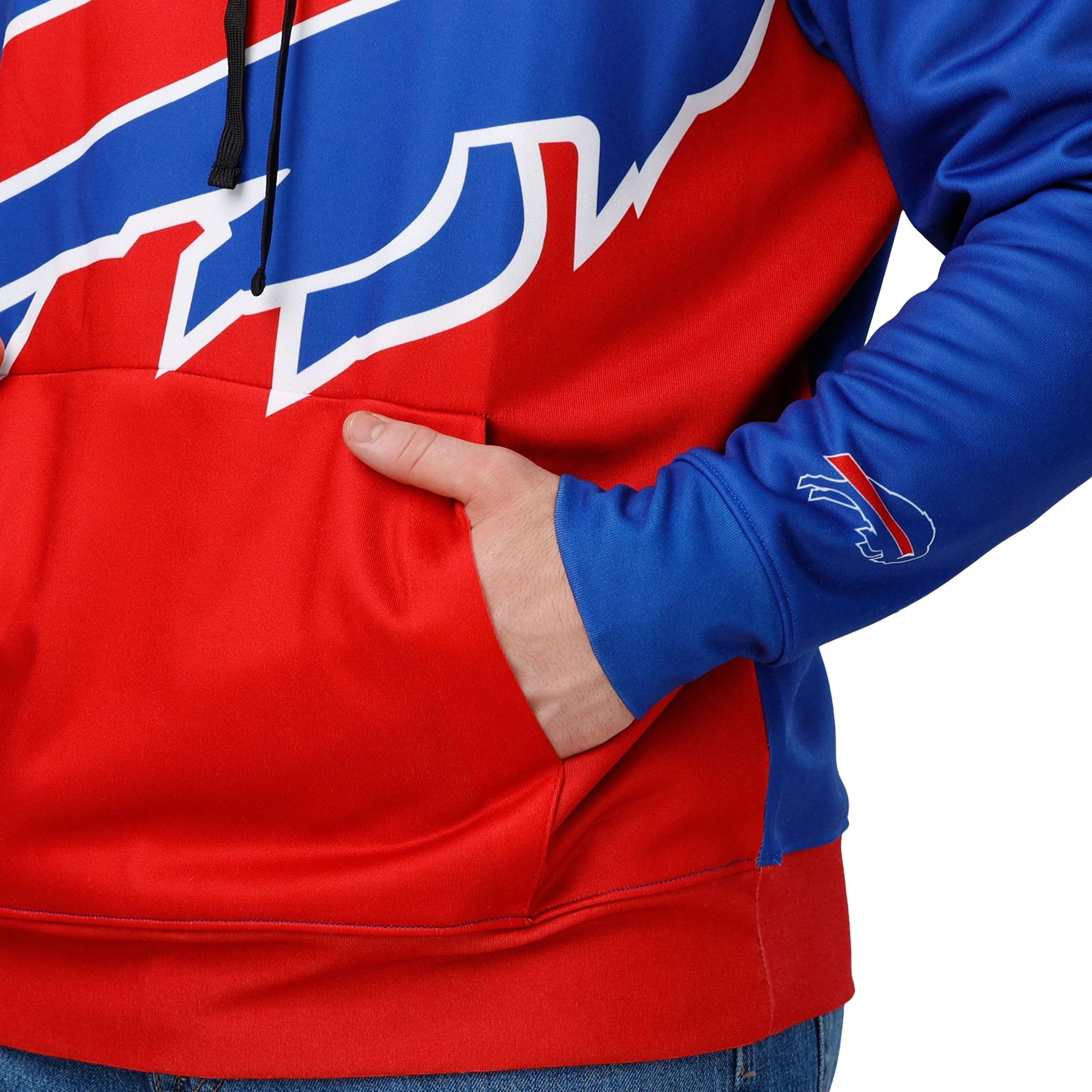 Buffalo Bills NFL Mens Bold Logo Hoodie - Image 3