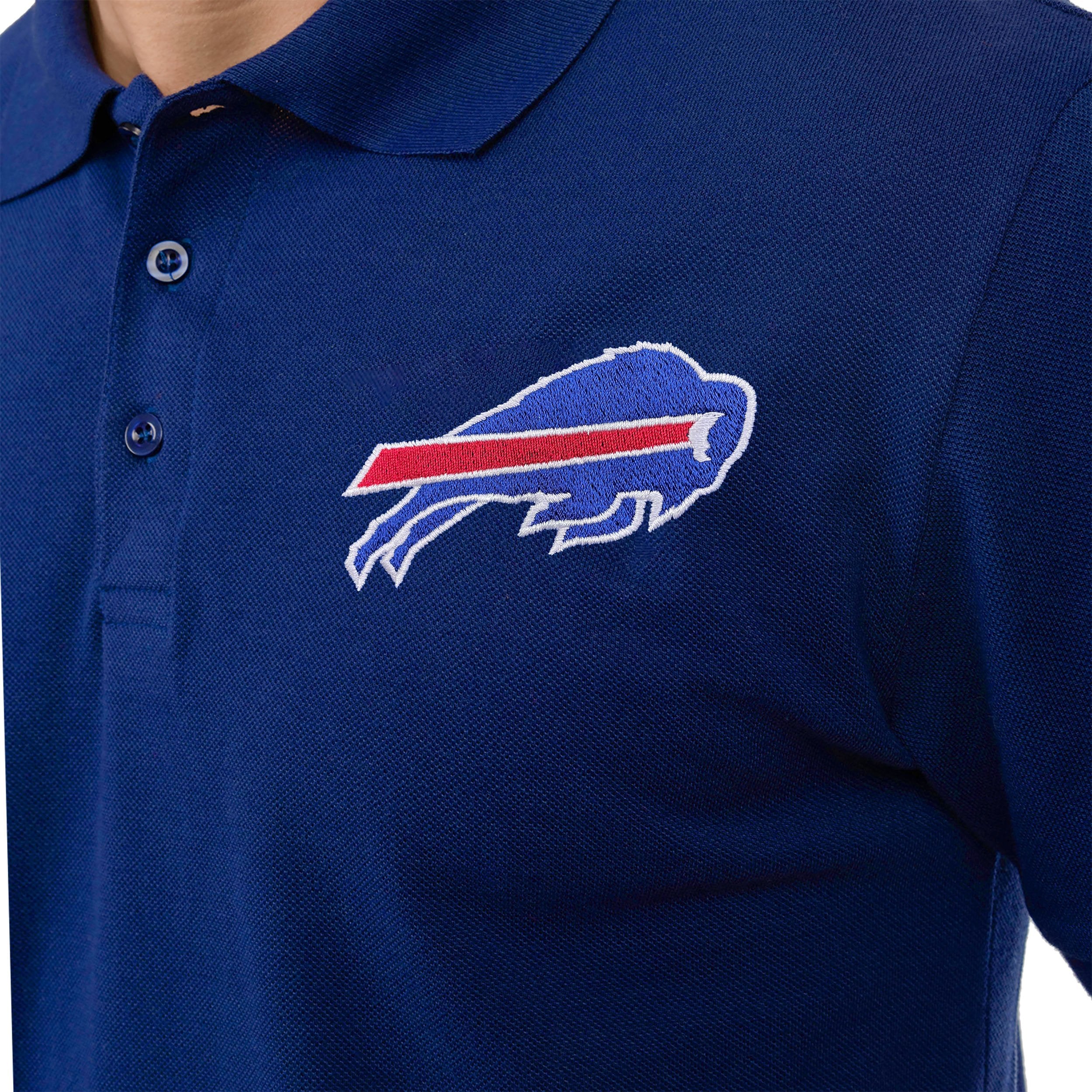 Buffalo Bills NFL Mens Casual Color Polo - Image 3