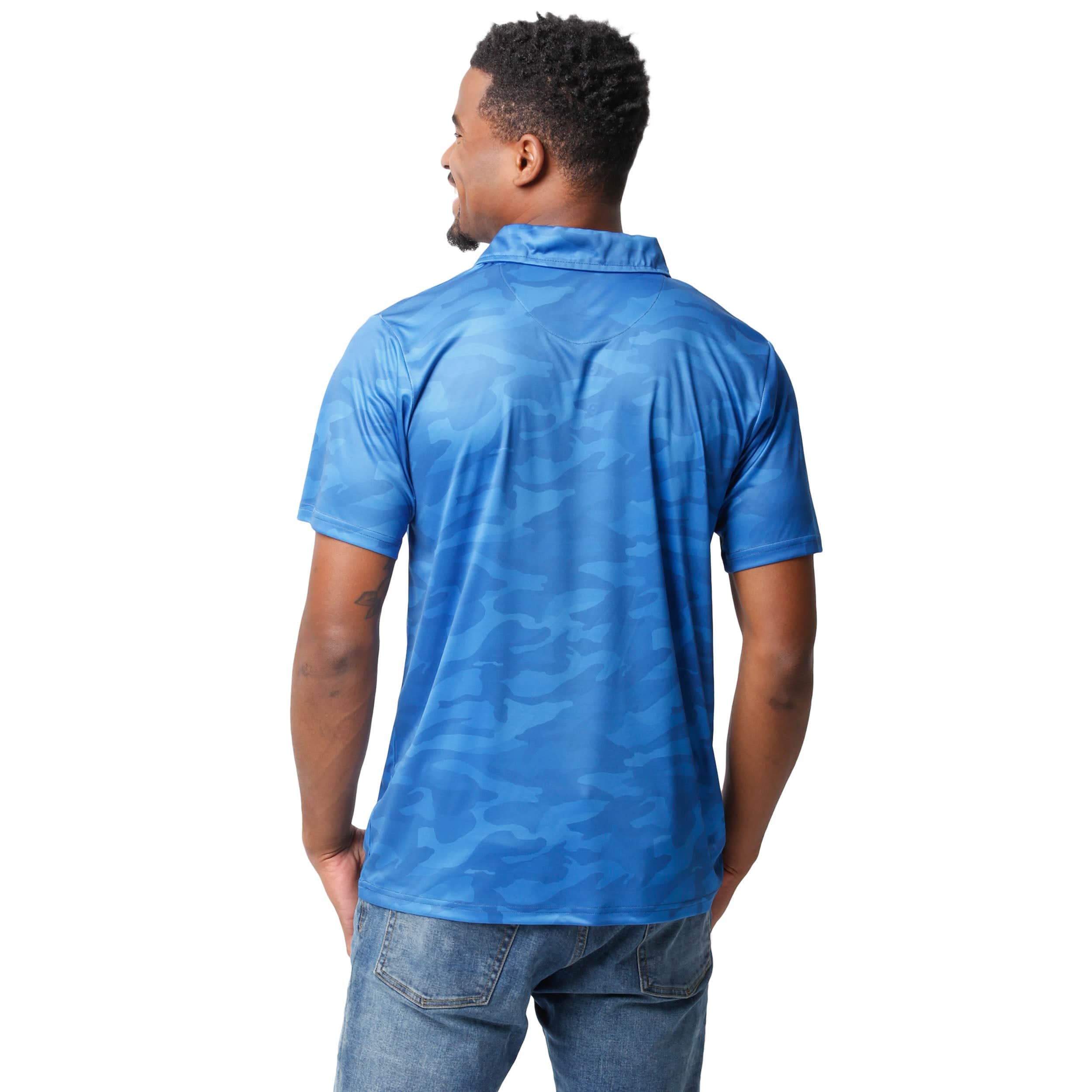 Buffalo Bills NFL Mens Color Camo Polyester Polo - Image 3