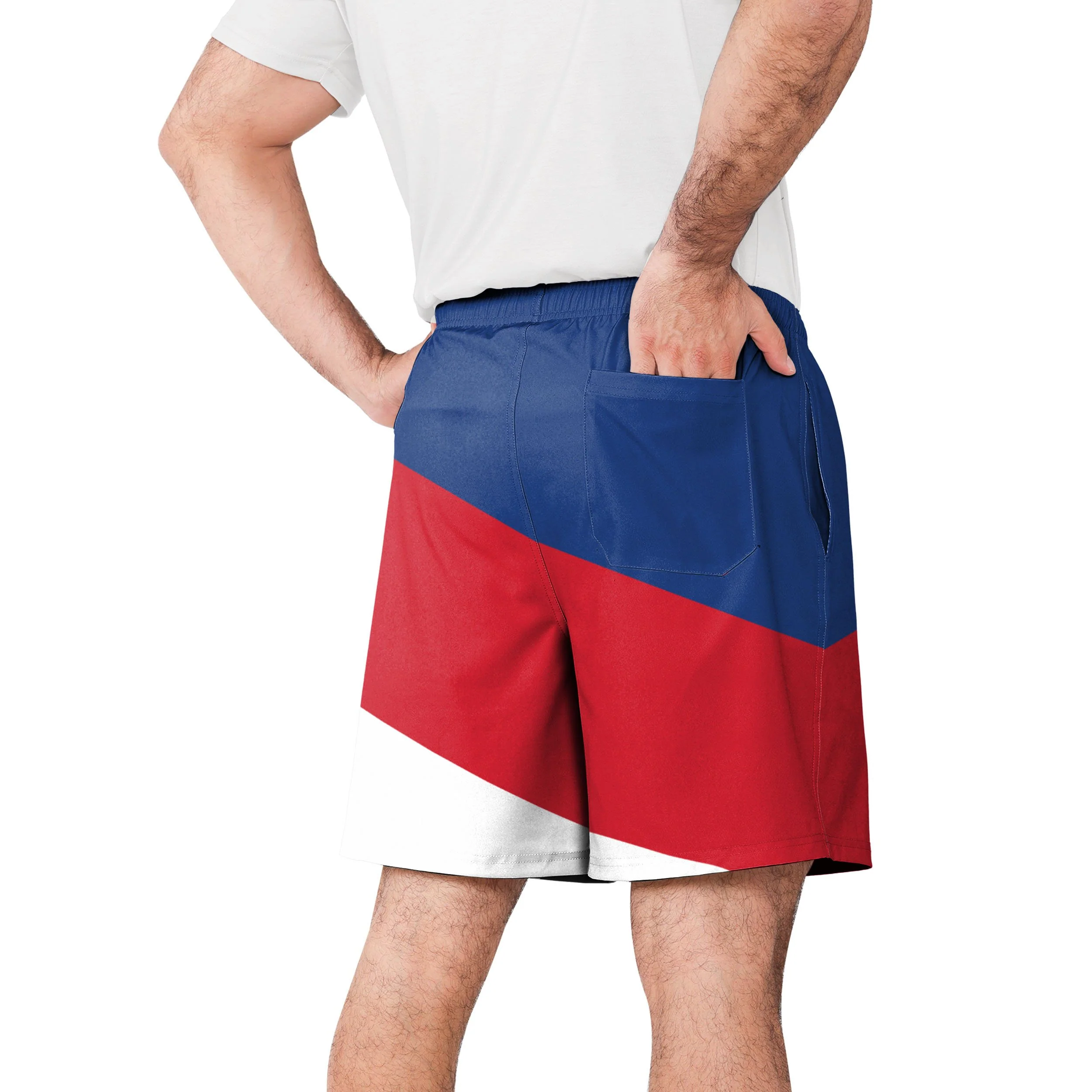Buffalo Bills NFL Mens Colorblock Double Down Liner Training Shorts - Image 3
