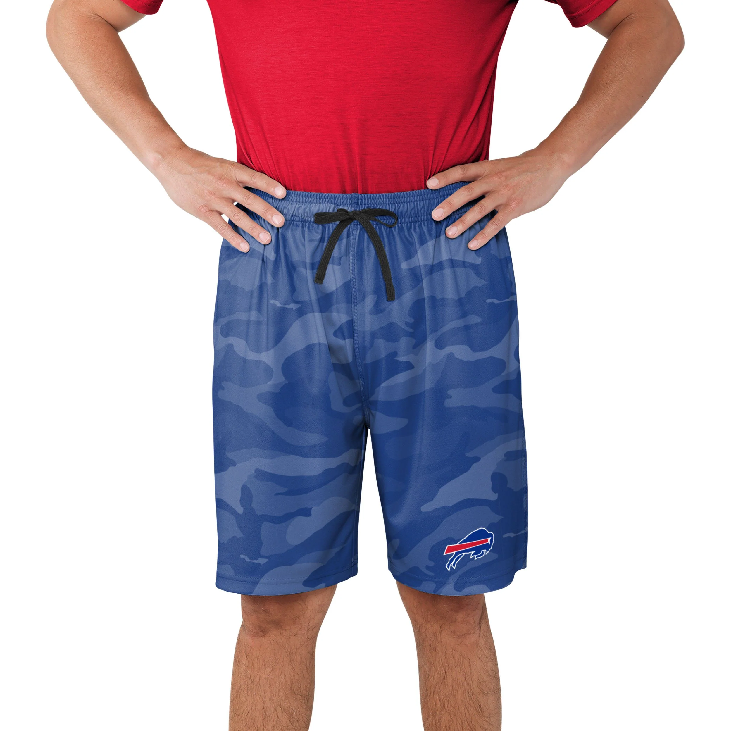 Buffalo Bills NFL Mens Cool Camo Training Shorts - Image 2