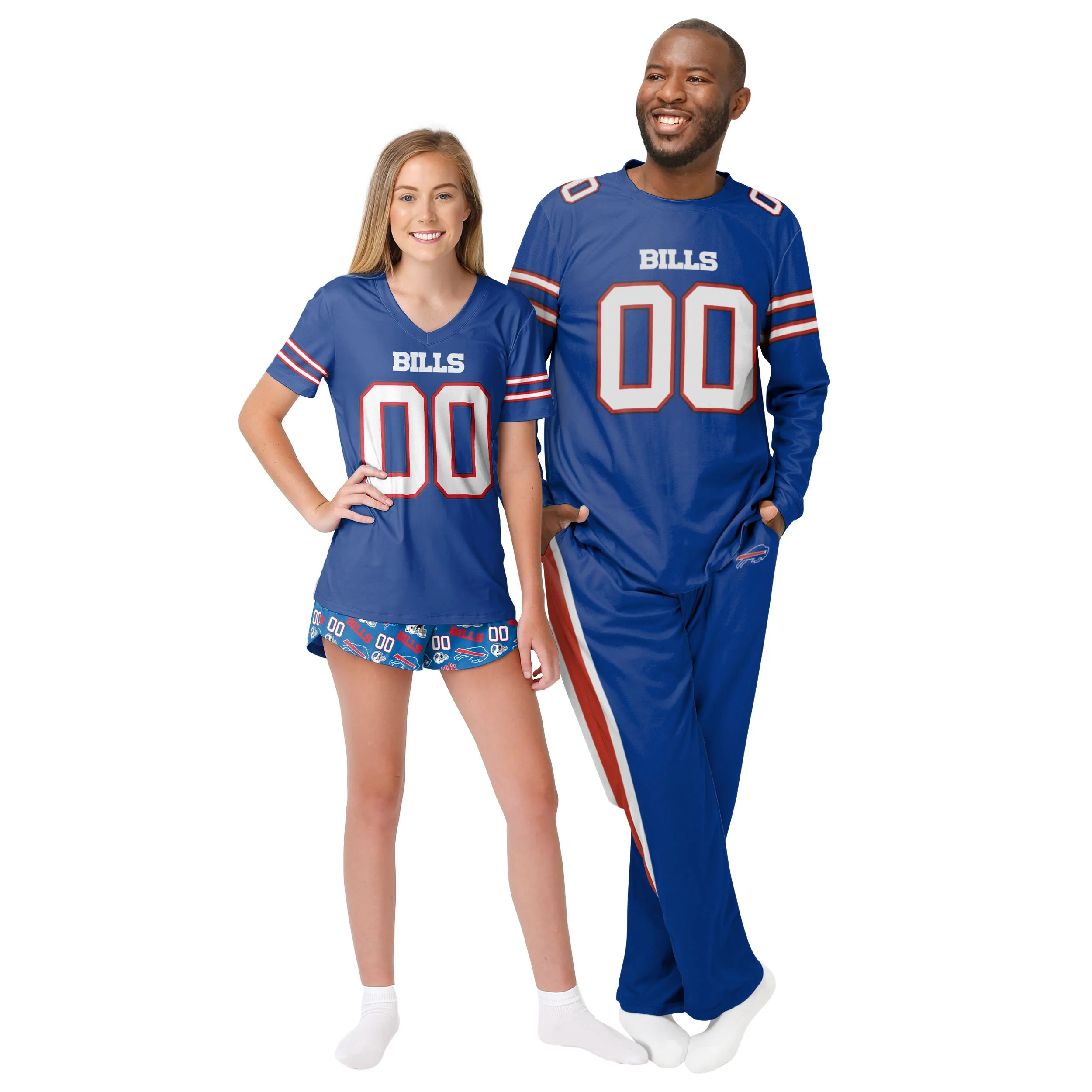 Buffalo Bills NFL Mens Gameday Ready Pajama Set - Image 3