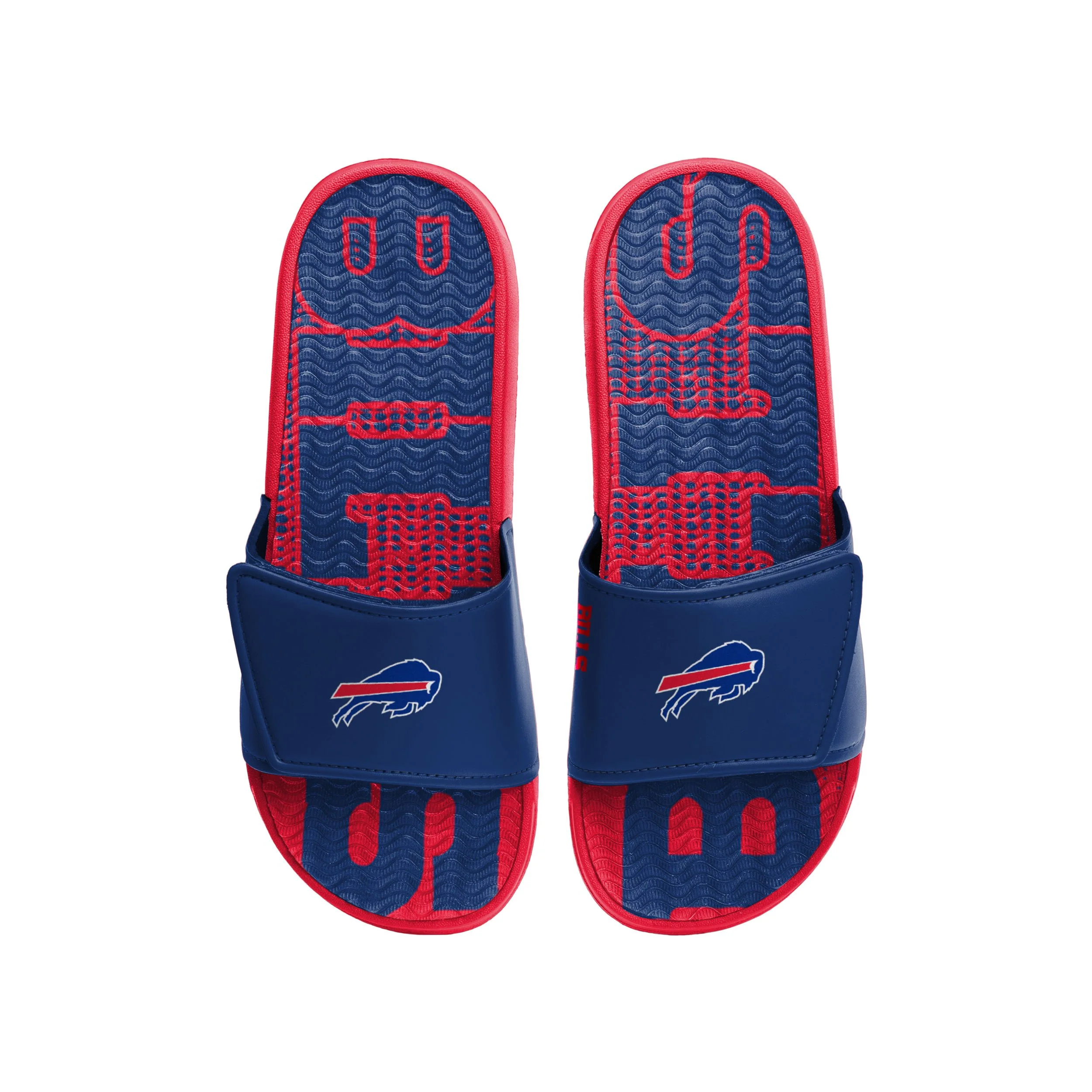 Buffalo Bills NFL Mens Gradient Wordmark Gel Slide - Image 2