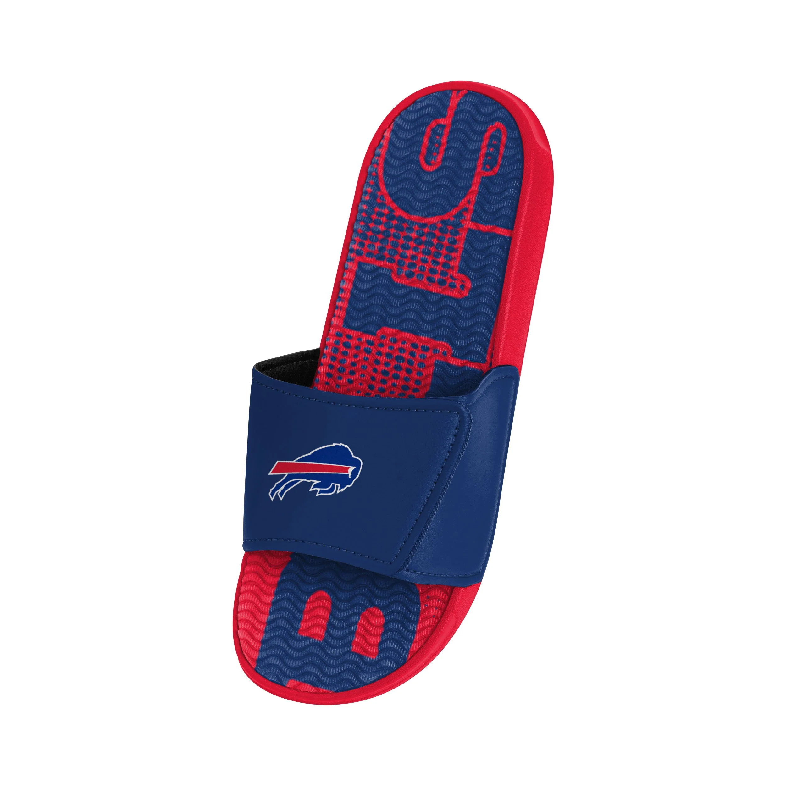 Buffalo Bills NFL Mens Gradient Wordmark Gel Slide - Image 3