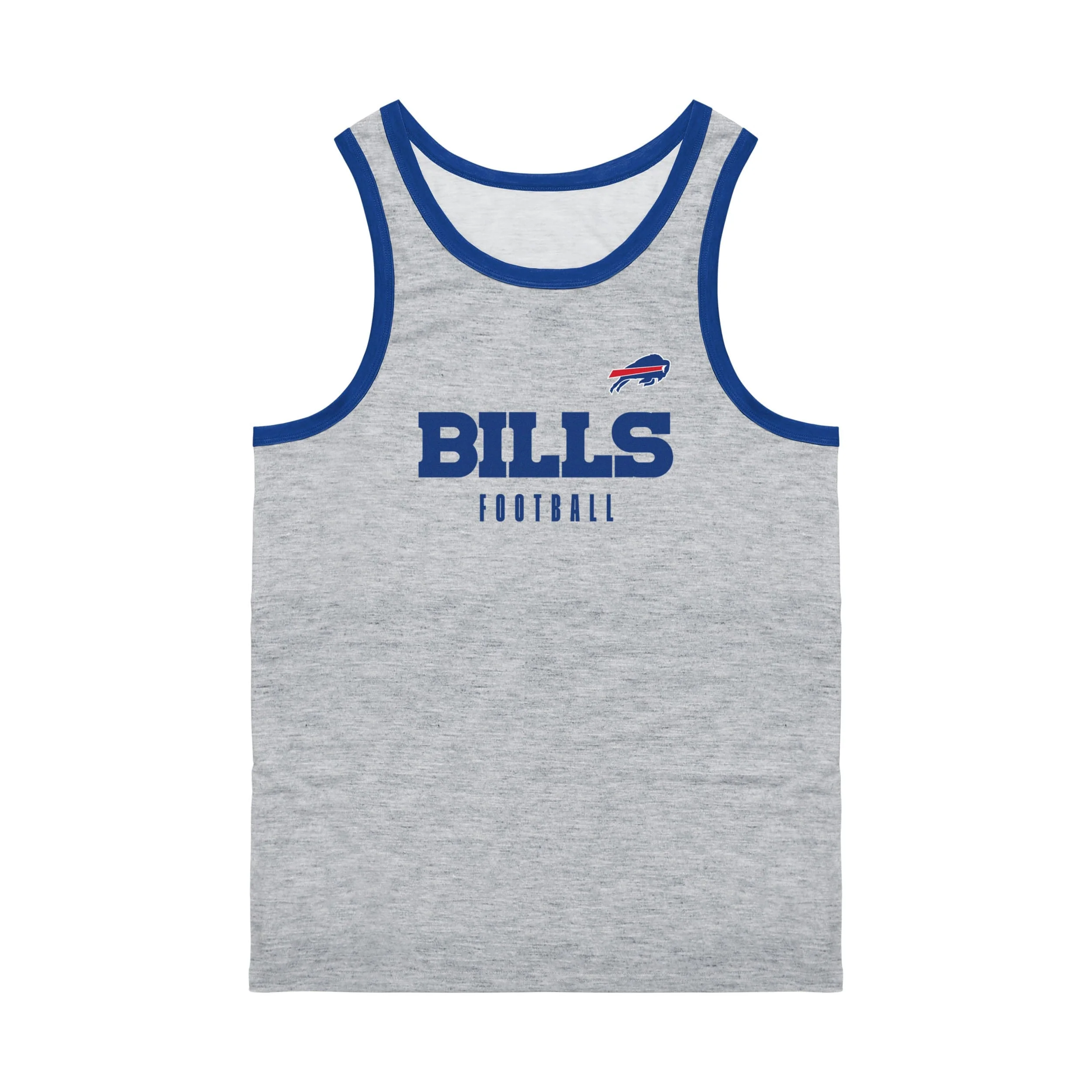 Buffalo Bills NFL Mens Gray Wordmark Sleeveless Top - Image 3