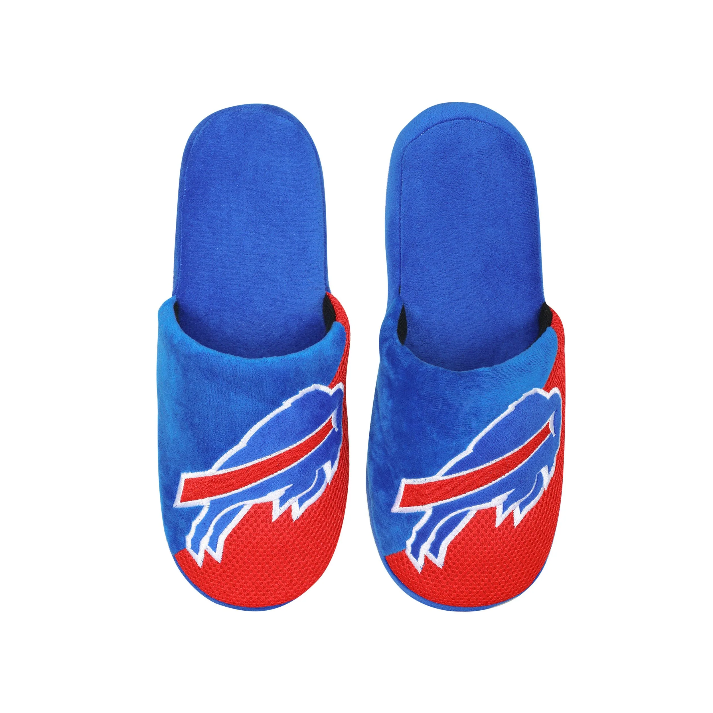 Buffalo Bills NFL Mens Logo Staycation Slippers - Image 4