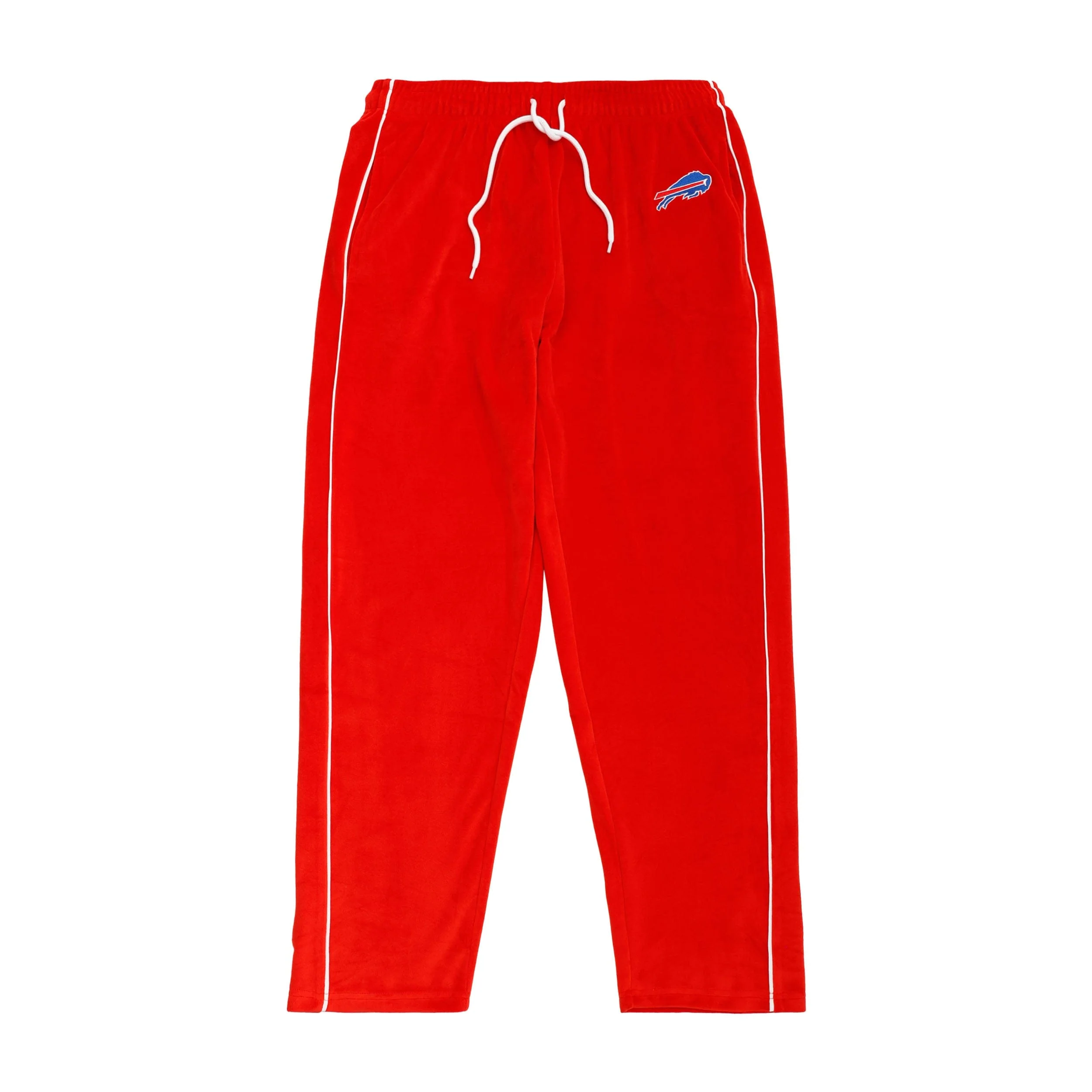 Buffalo Bills NFL Mens Red Velour Pants - Image 6
