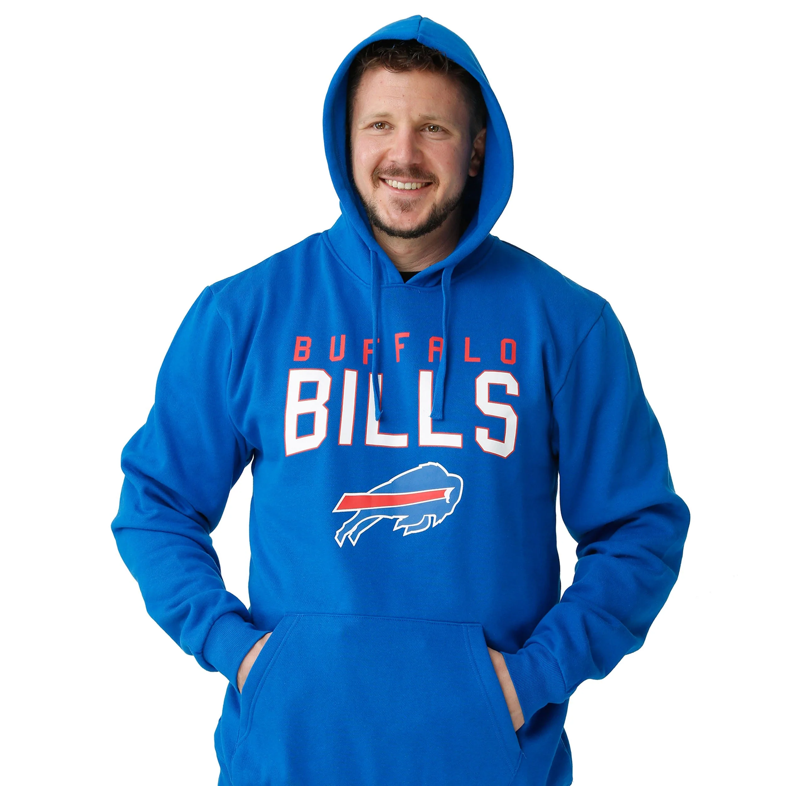 Buffalo Bills NFL Mens Solid Hoodie - Image 3
