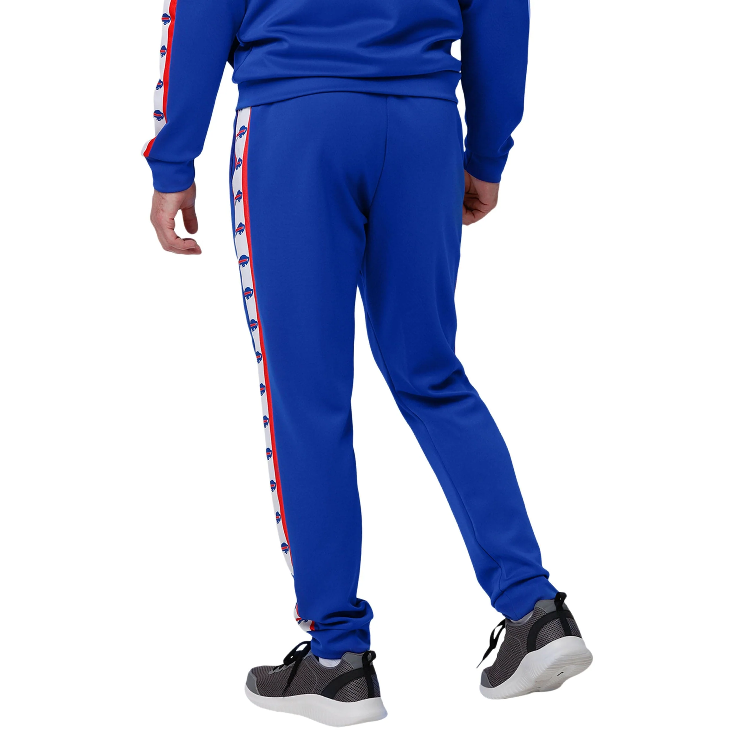 Buffalo Bills NFL Mens Stripe Logo Track Pants - Image 2