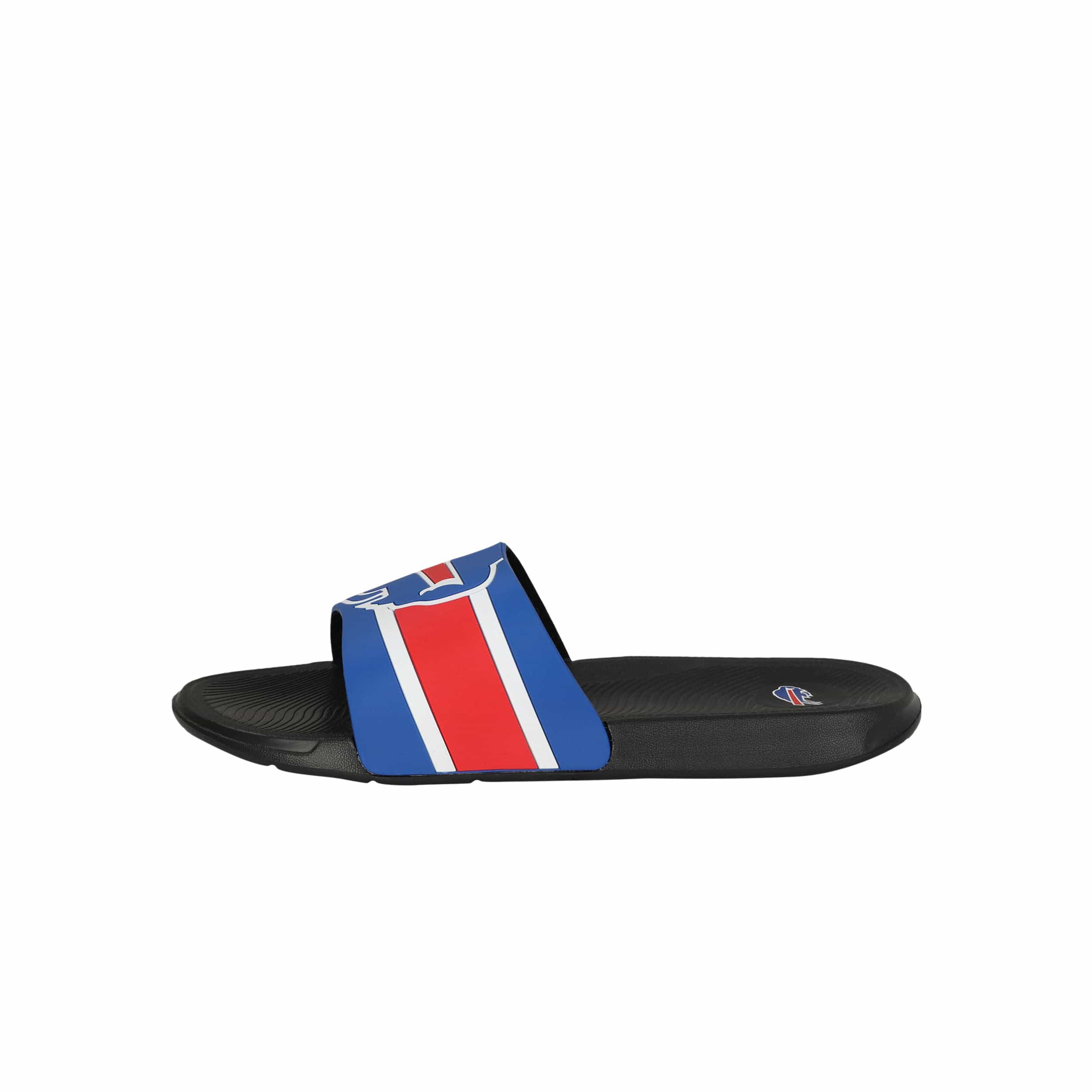 Buffalo Bills NFL Mens Striped Big Logo Raised Slide - Image 4