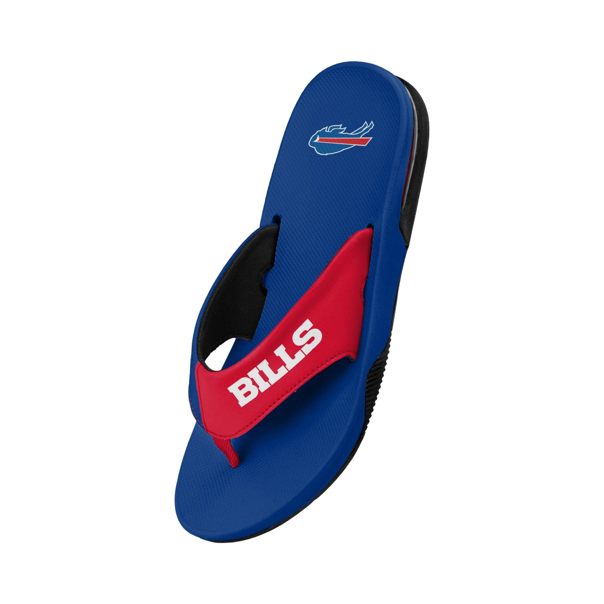 Buffalo Bills NFL Mens Team Color Contour Flip Flops - Image 3