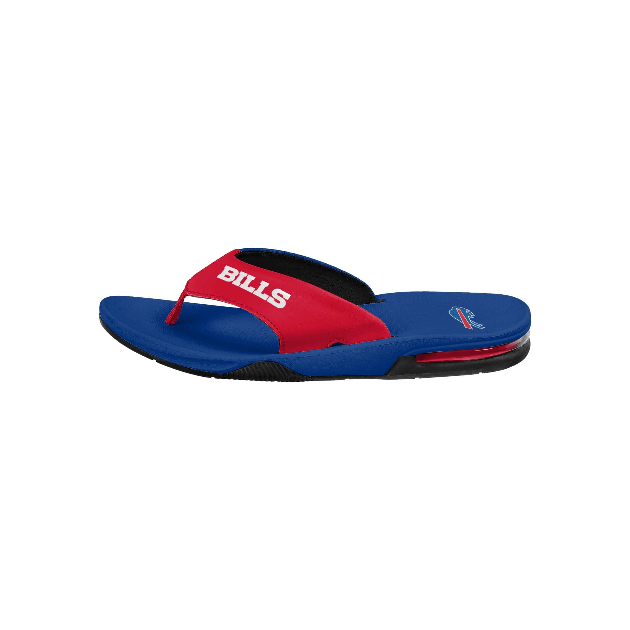Buffalo Bills NFL Mens Team Color Contour Flip Flops - Image 5