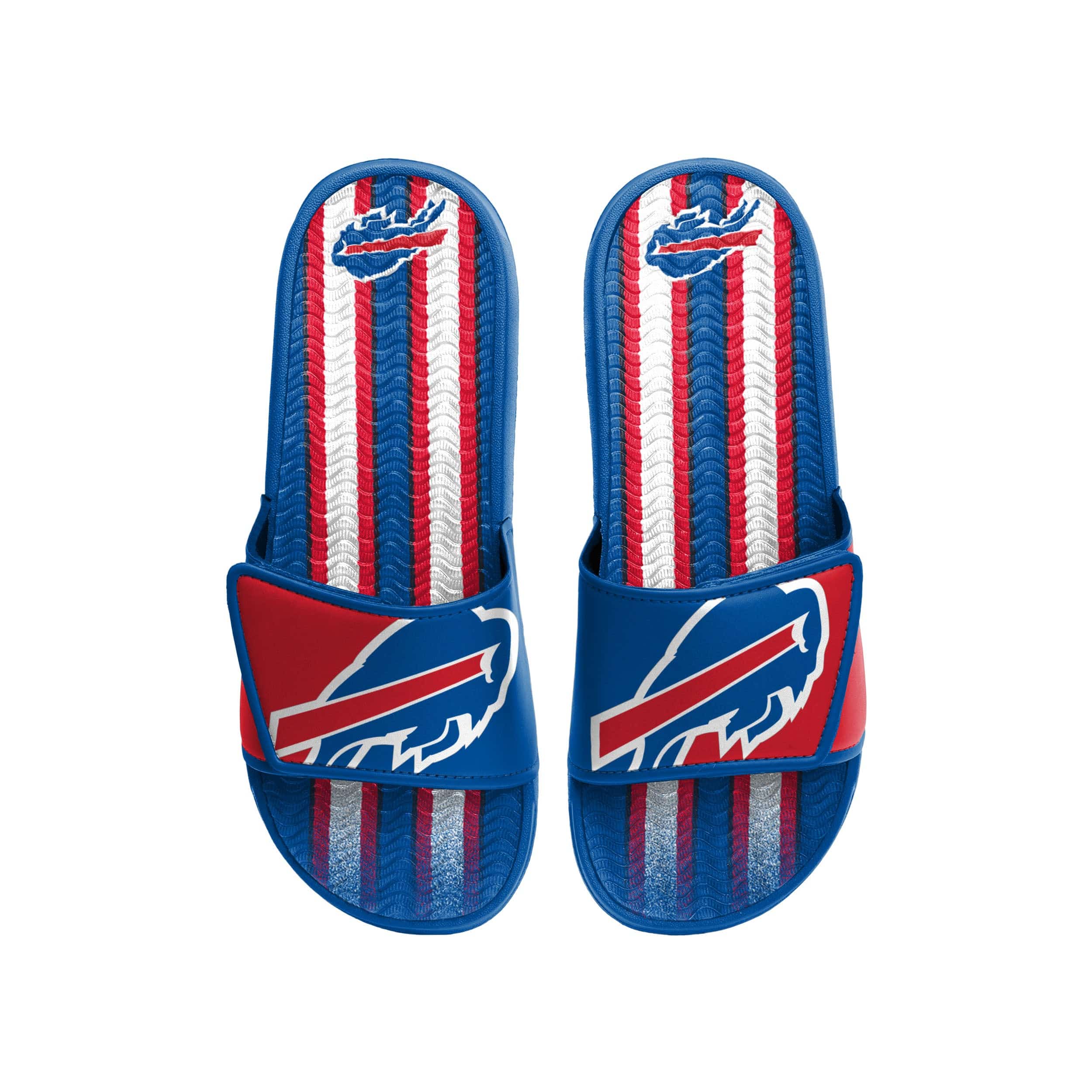 Buffalo Bills NFL Mens Team Stripe Gel Slide - Image 2