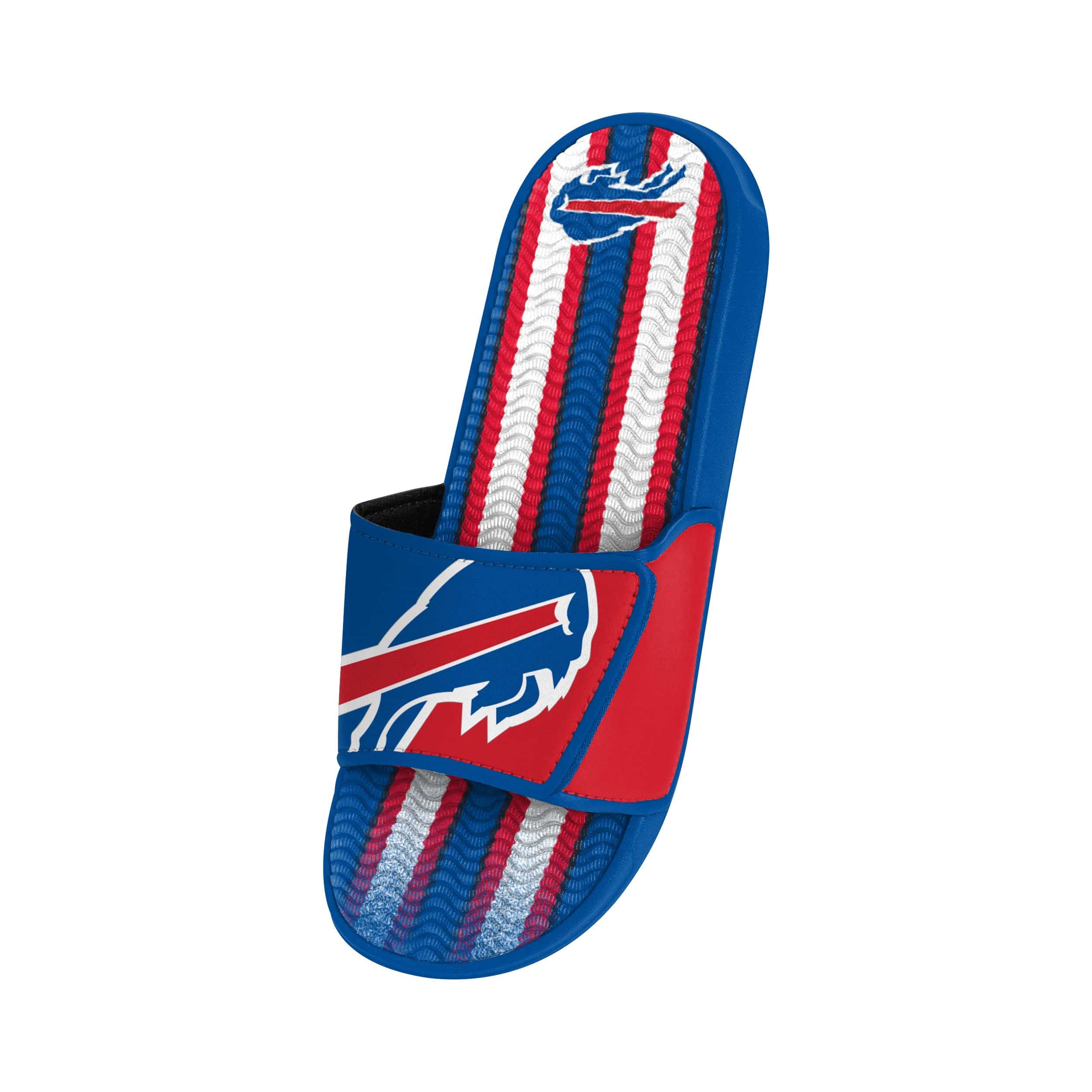 Buffalo Bills NFL Mens Team Stripe Gel Slide - Image 3