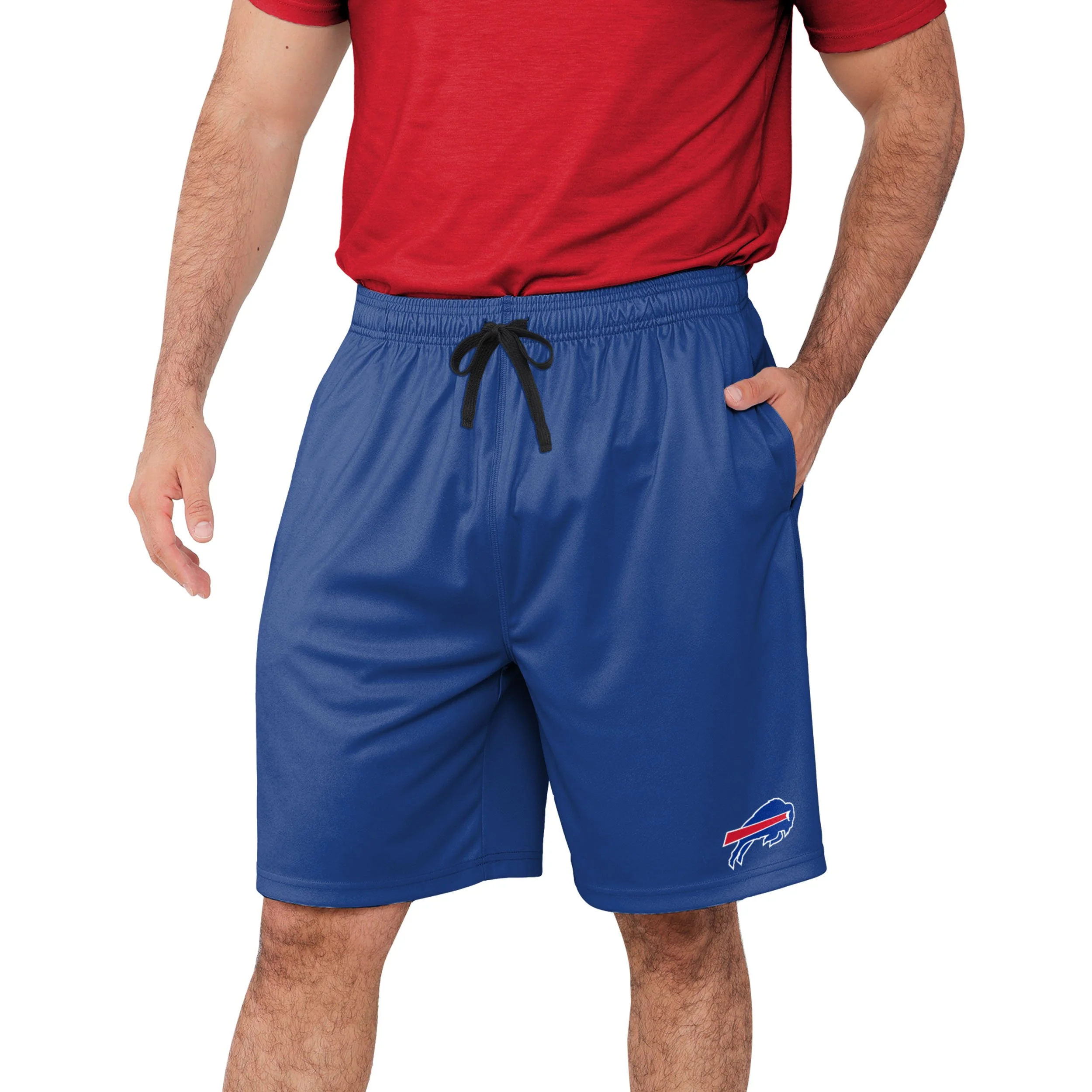 Buffalo Bills NFL Mens Team Workout Training Shorts - Image 2