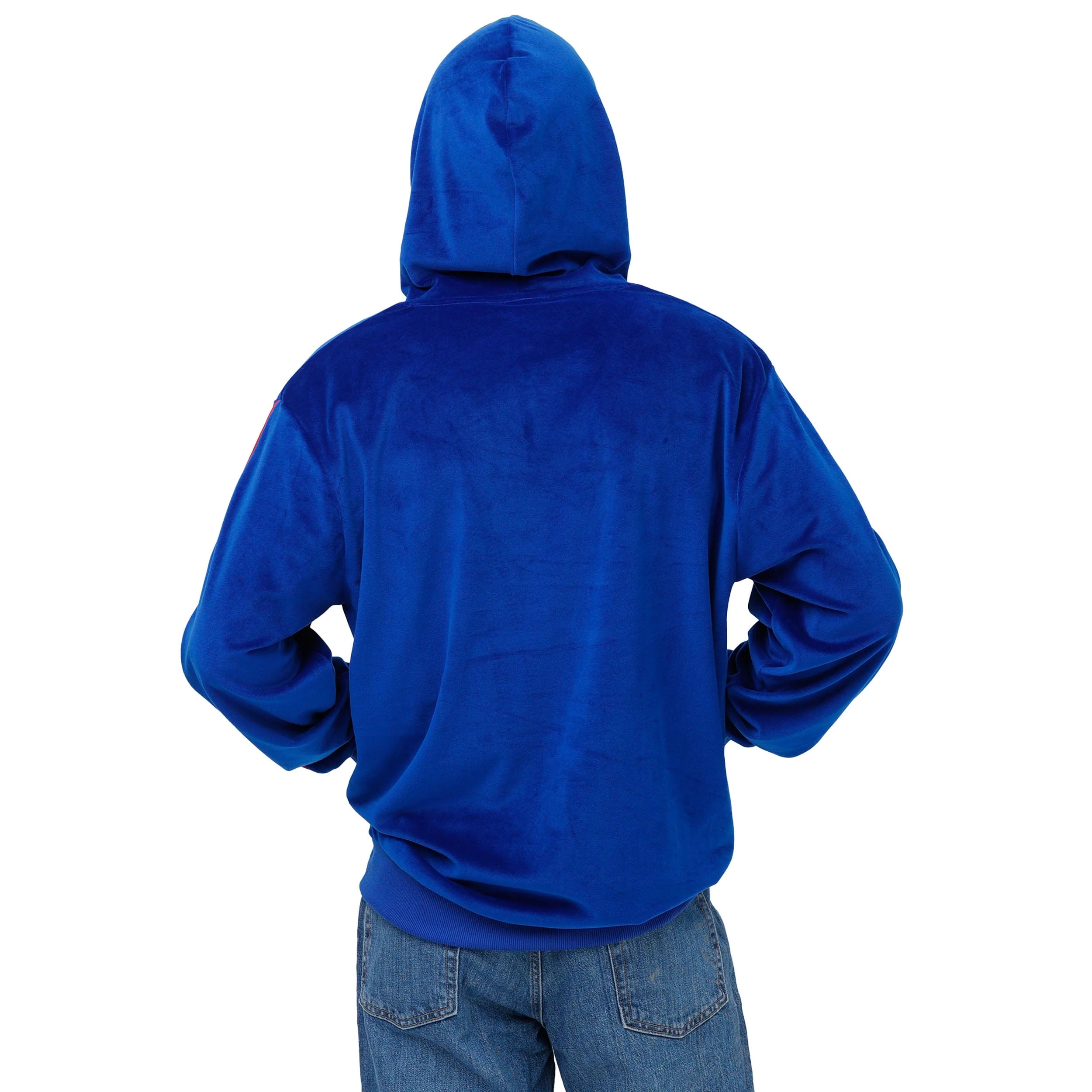 Buffalo Bills NFL Mens Velour Hooded Sweatshirt - Image 2