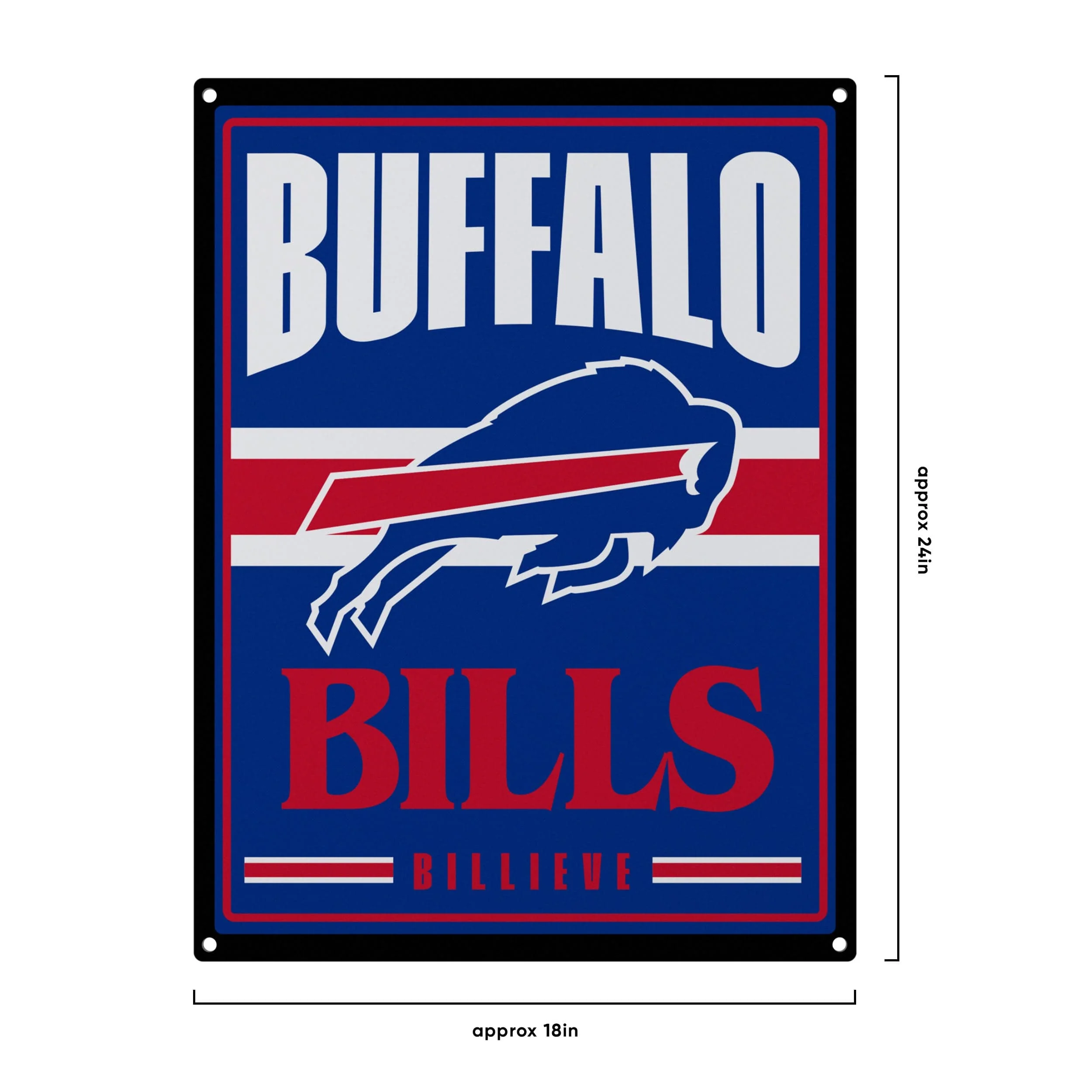Buffalo Bills NFL Metal Tacker Wall Sign - Image 4