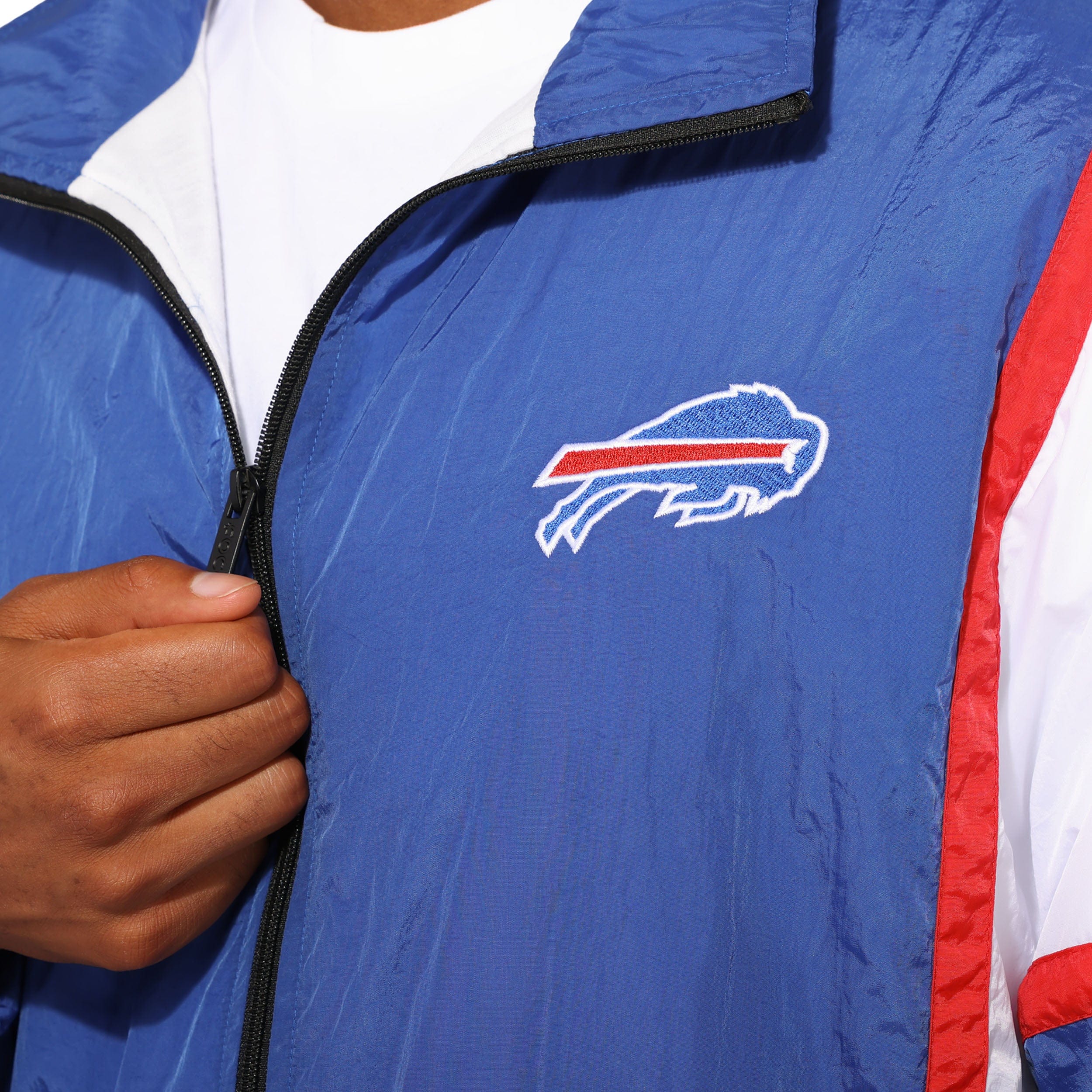 Buffalo Bills NFL Nylon Crinkle Gameday Jacket - Image 3
