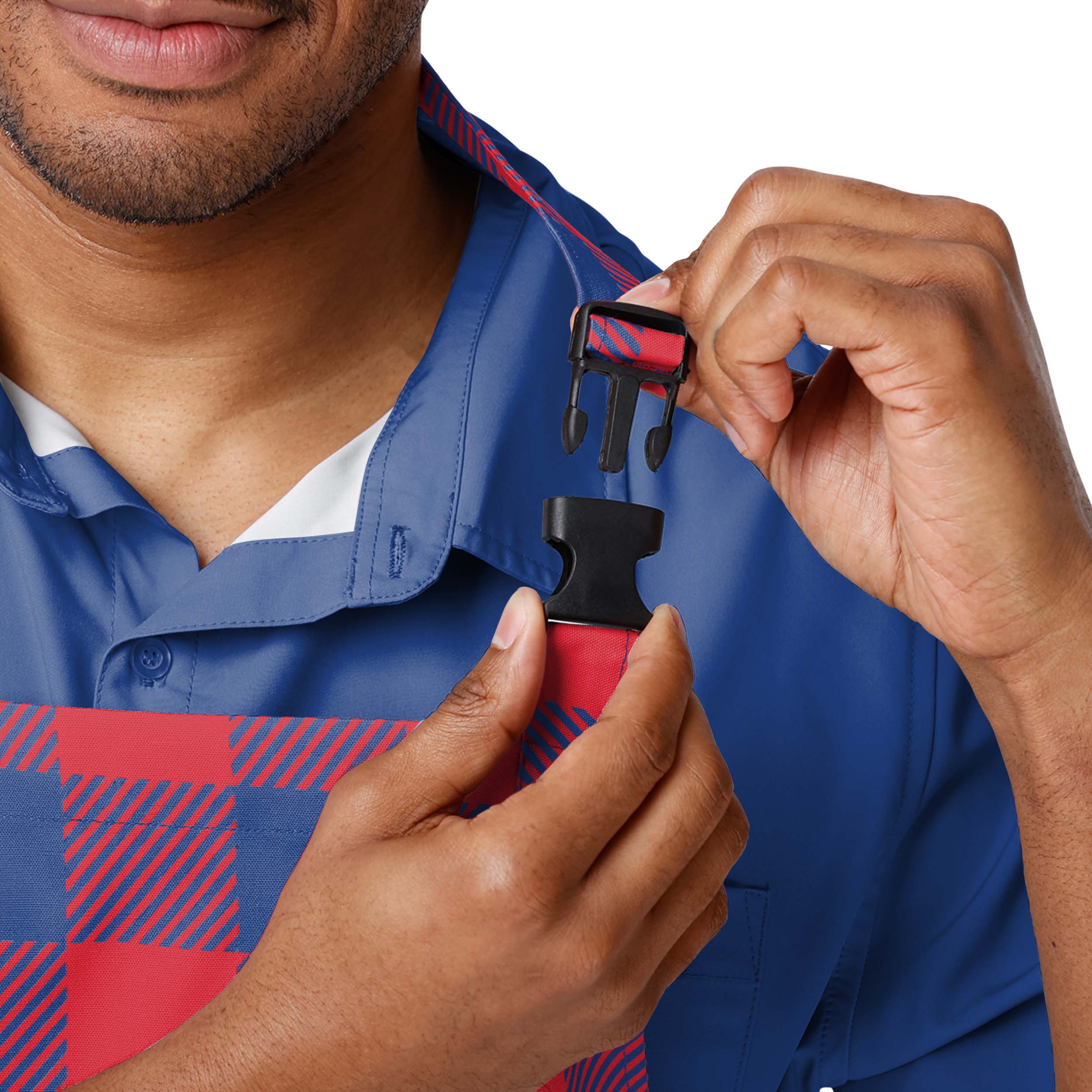 Buffalo Bills NFL Plaid Chef Set - Image 3