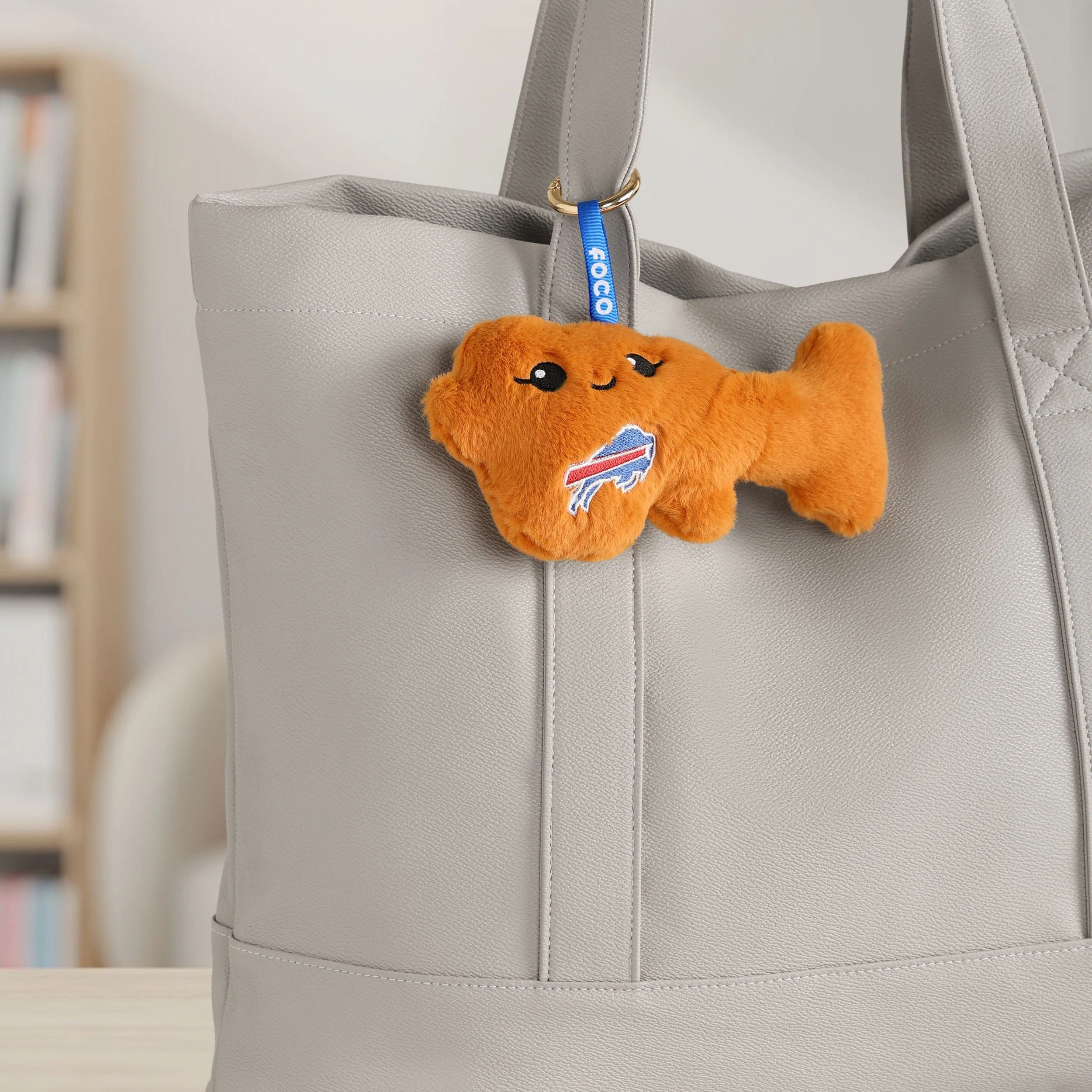 Buffalo Bills NFL Plush Food Bag Charm Keychain - Image 2
