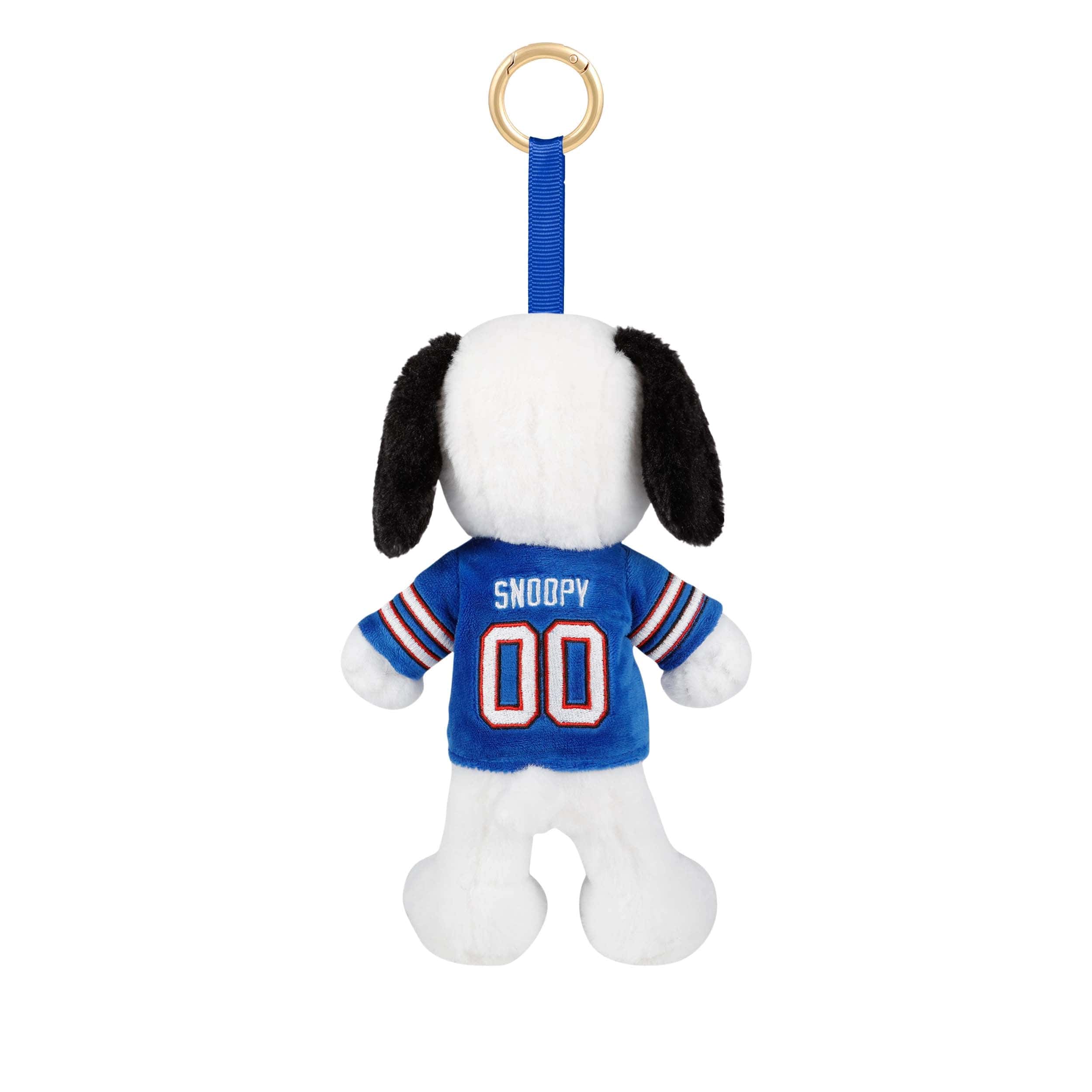 Buffalo Bills NFL Plush Snoopy Peanuts Bag Charm Keychain - Image 3