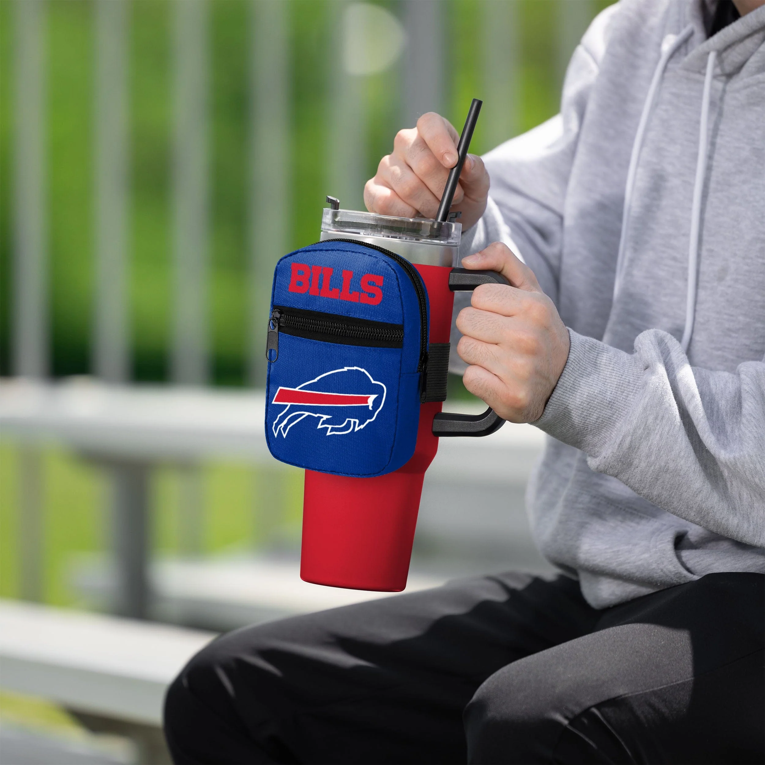 Buffalo Bills NFL Primary Logo Tumbler Fanny Pack - Image 4