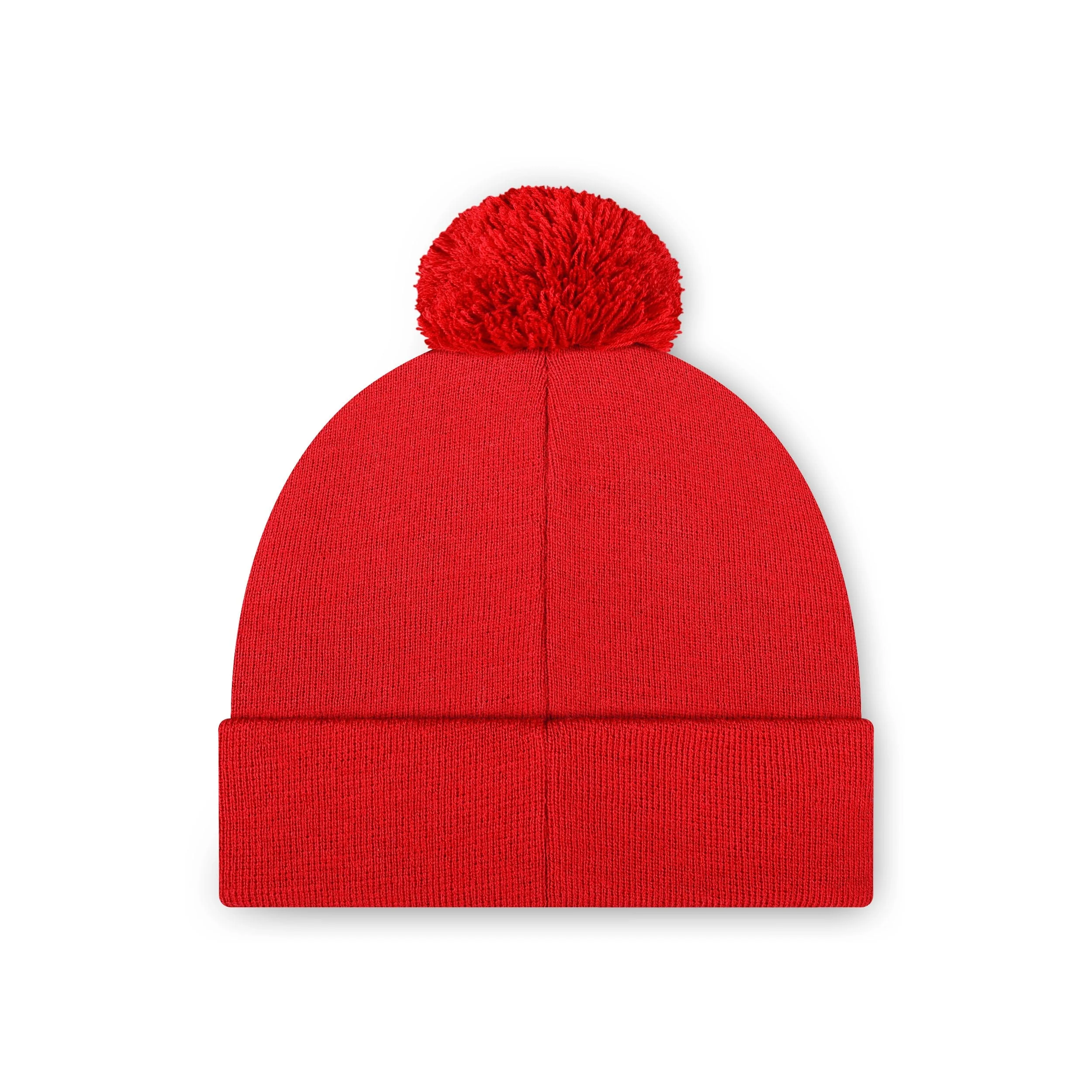 Buffalo Bills NFL Red Basic Primary Logo Pom Beanie - Image 2