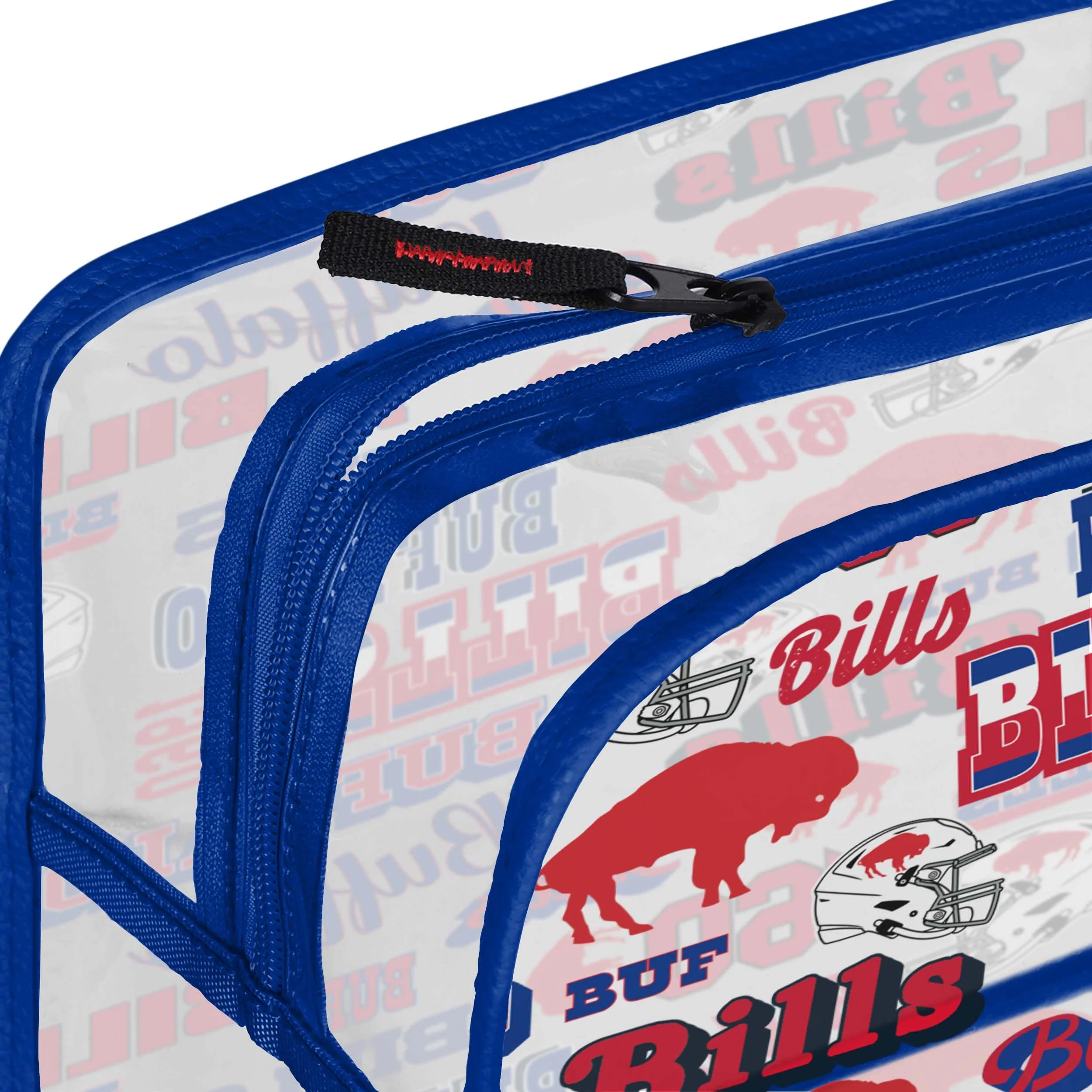 Buffalo Bills NFL Repeat Retro Print Clear Cosmetic Bag - Image 4
