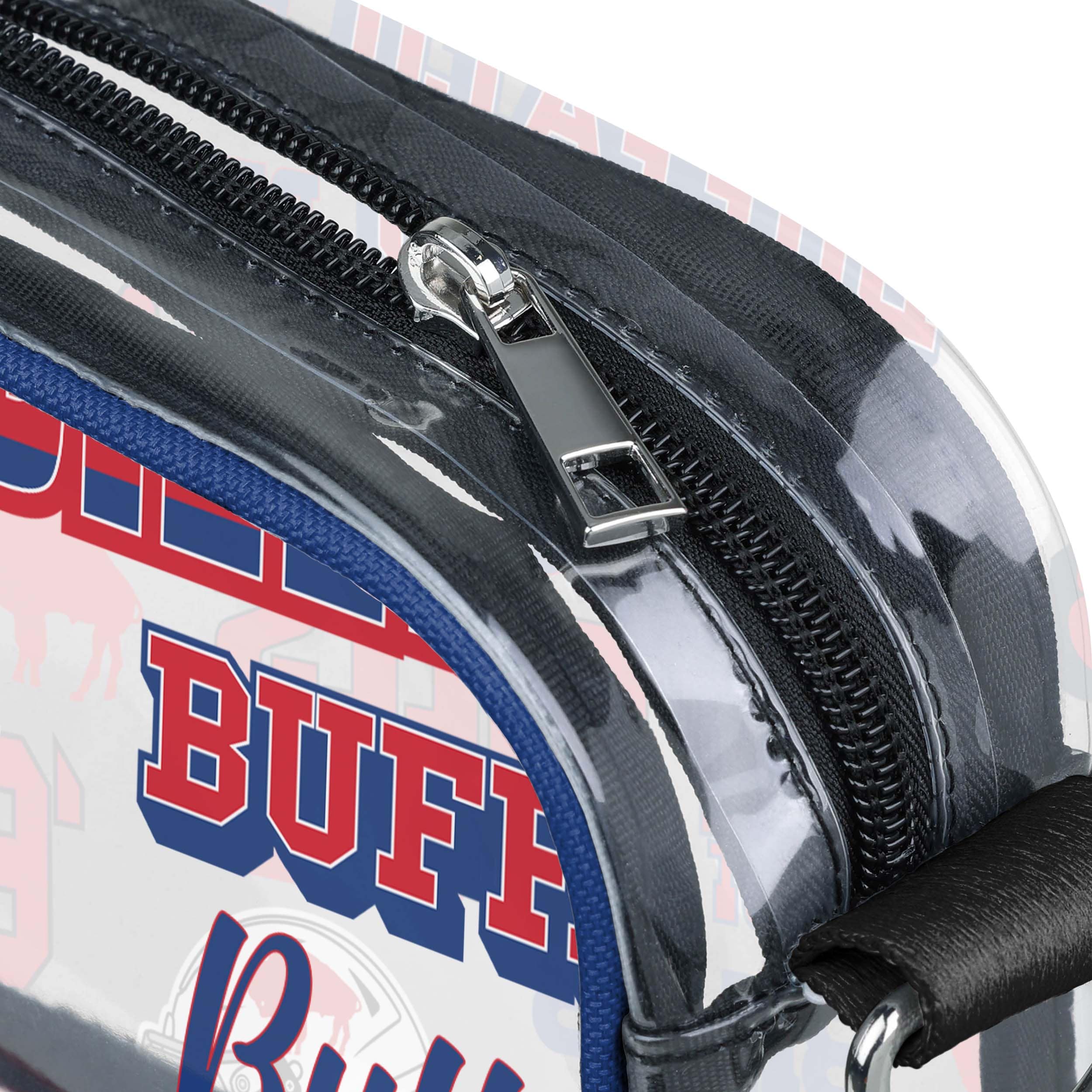 Buffalo Bills NFL Repeat Retro Print Clear Crossbody Bag - Image 4