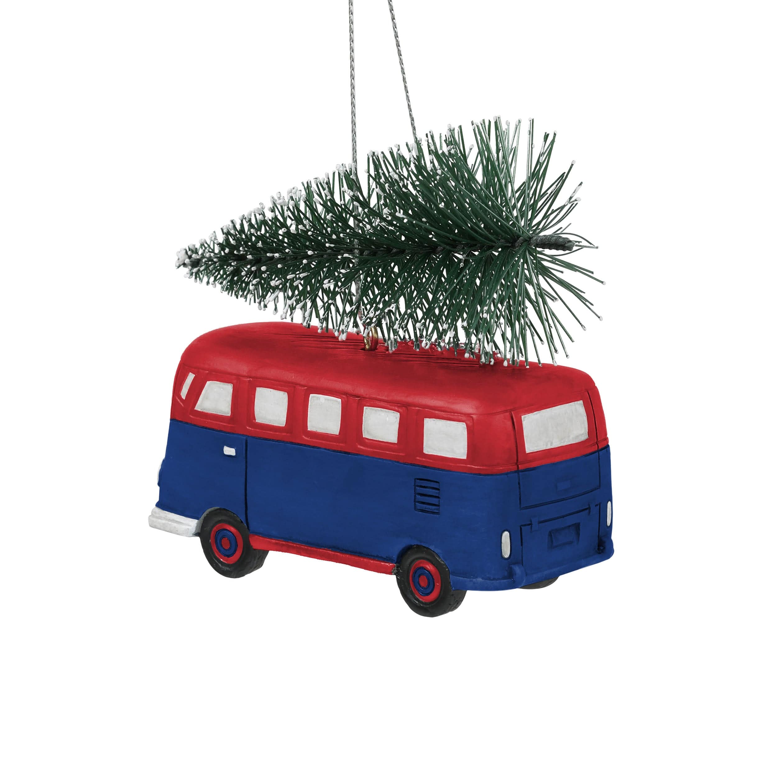 Buffalo Bills Retro Bus With Tree Ornament - Image 3