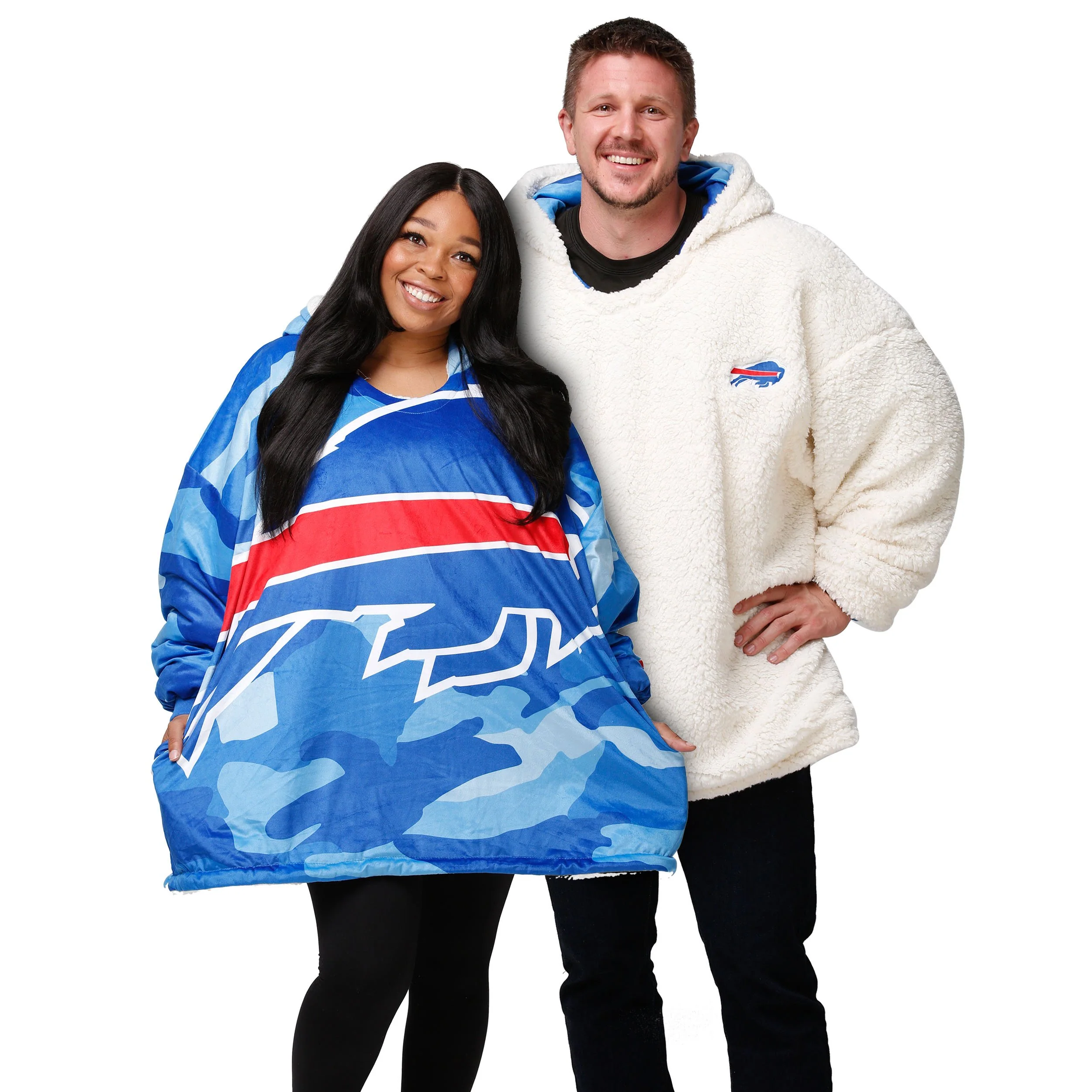 Buffalo Bills NFL Reversible Team Color Camo Hoodeez