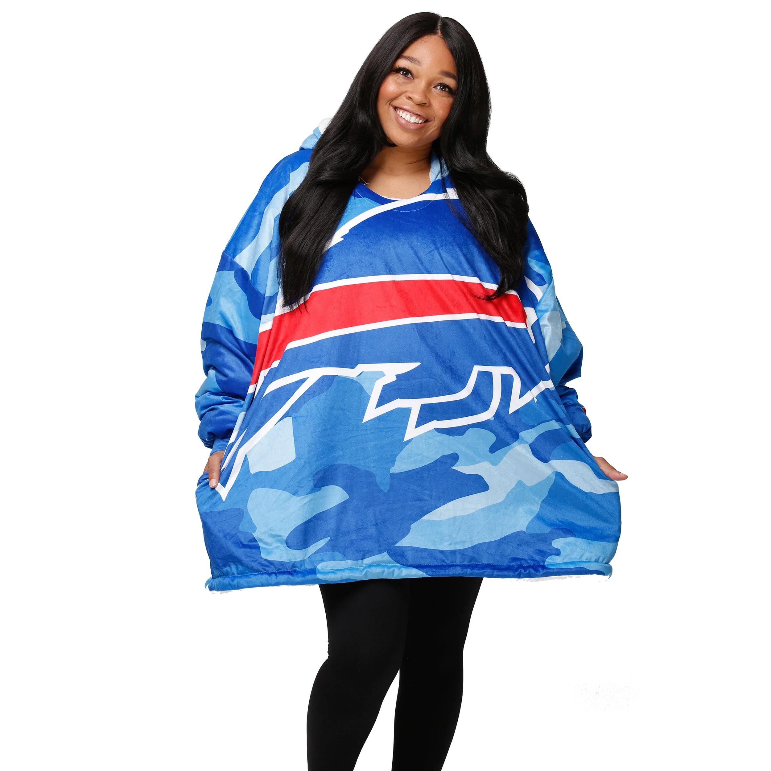 Buffalo Bills NFL Reversible Team Color Camo Hoodeez - Image 3