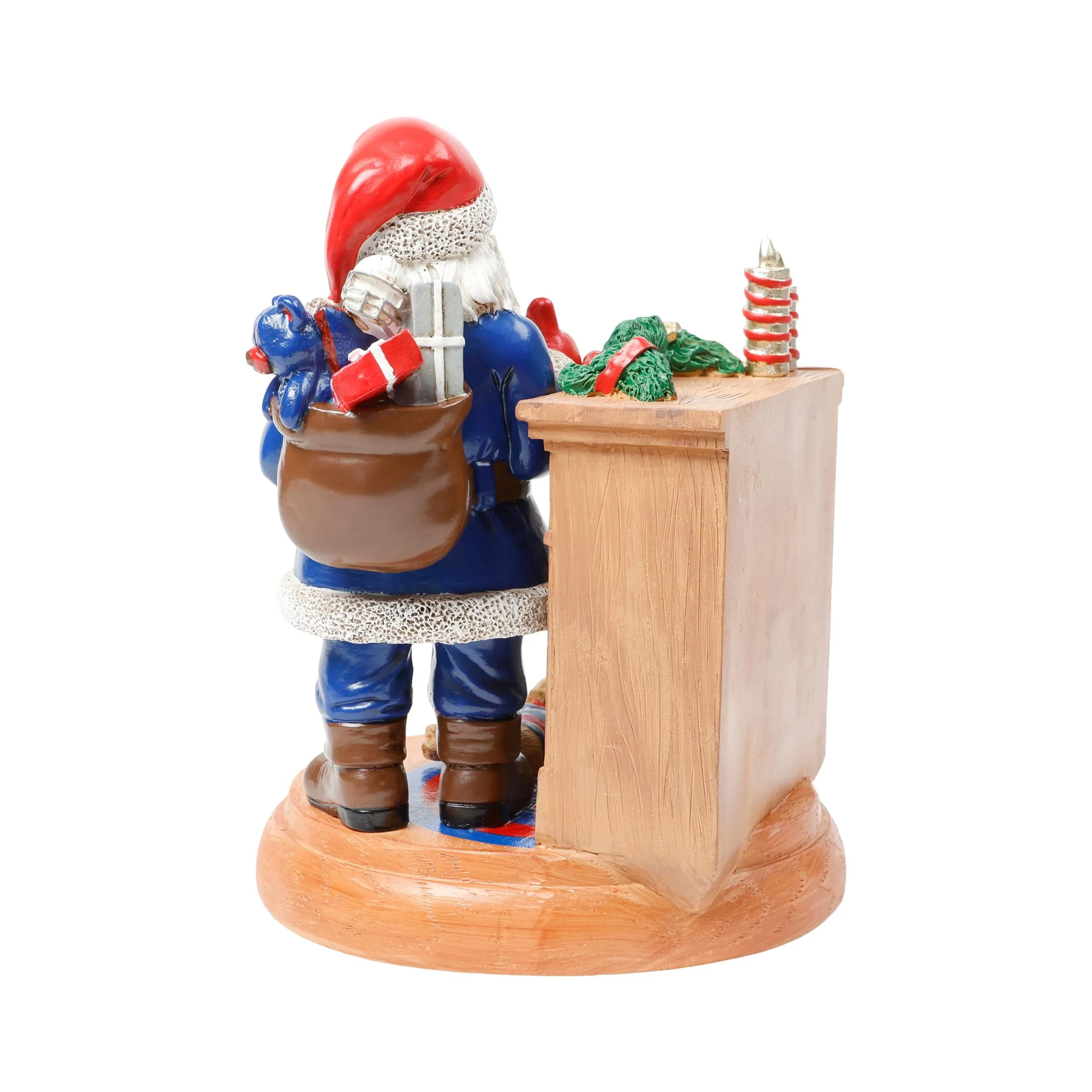 Buffalo Bills NFL Santa Fireplace Figurine - Image 5