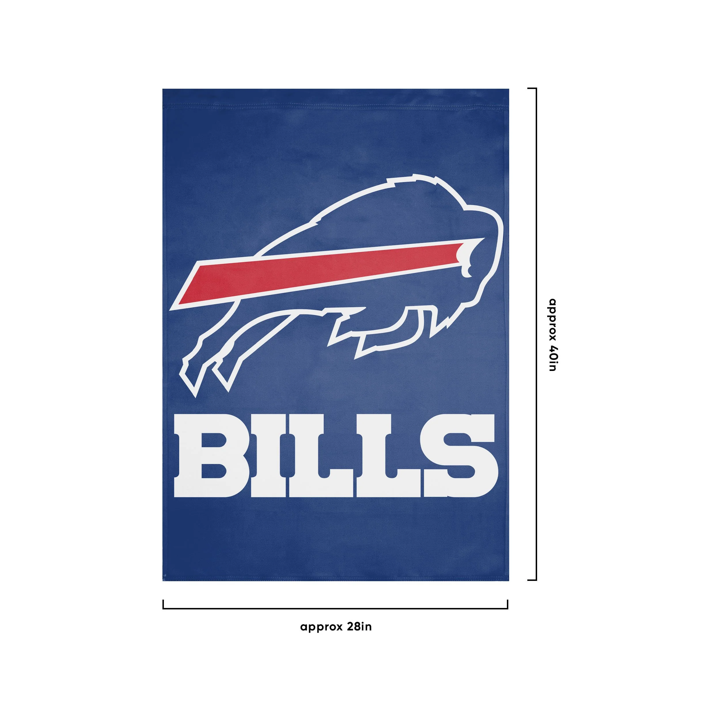 Buffalo Bills NFL Solid Vertical Flag - Image 3