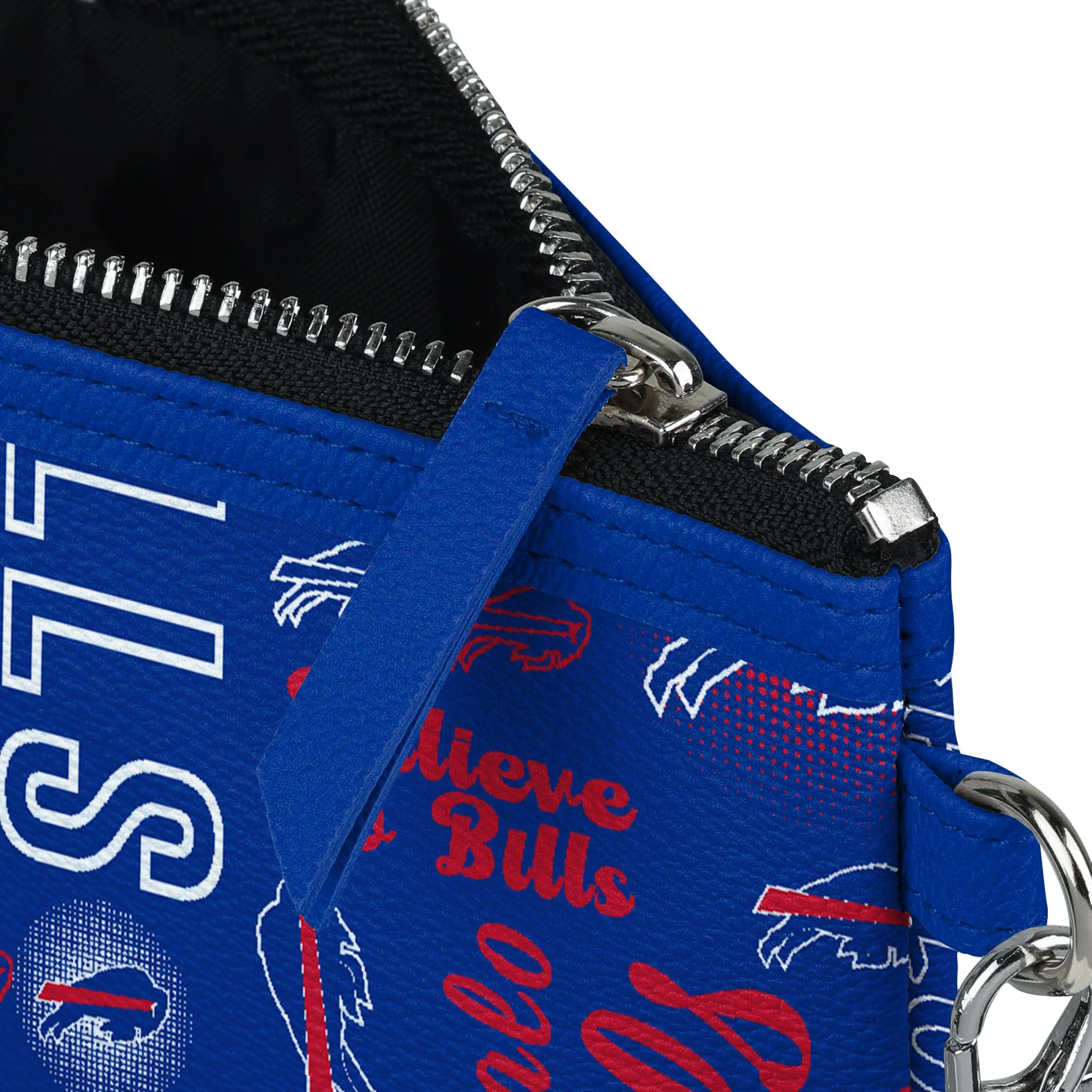 Buffalo Bills NFL Spirited Style Printed Collection Repeat Logo Wristlet - Image 4