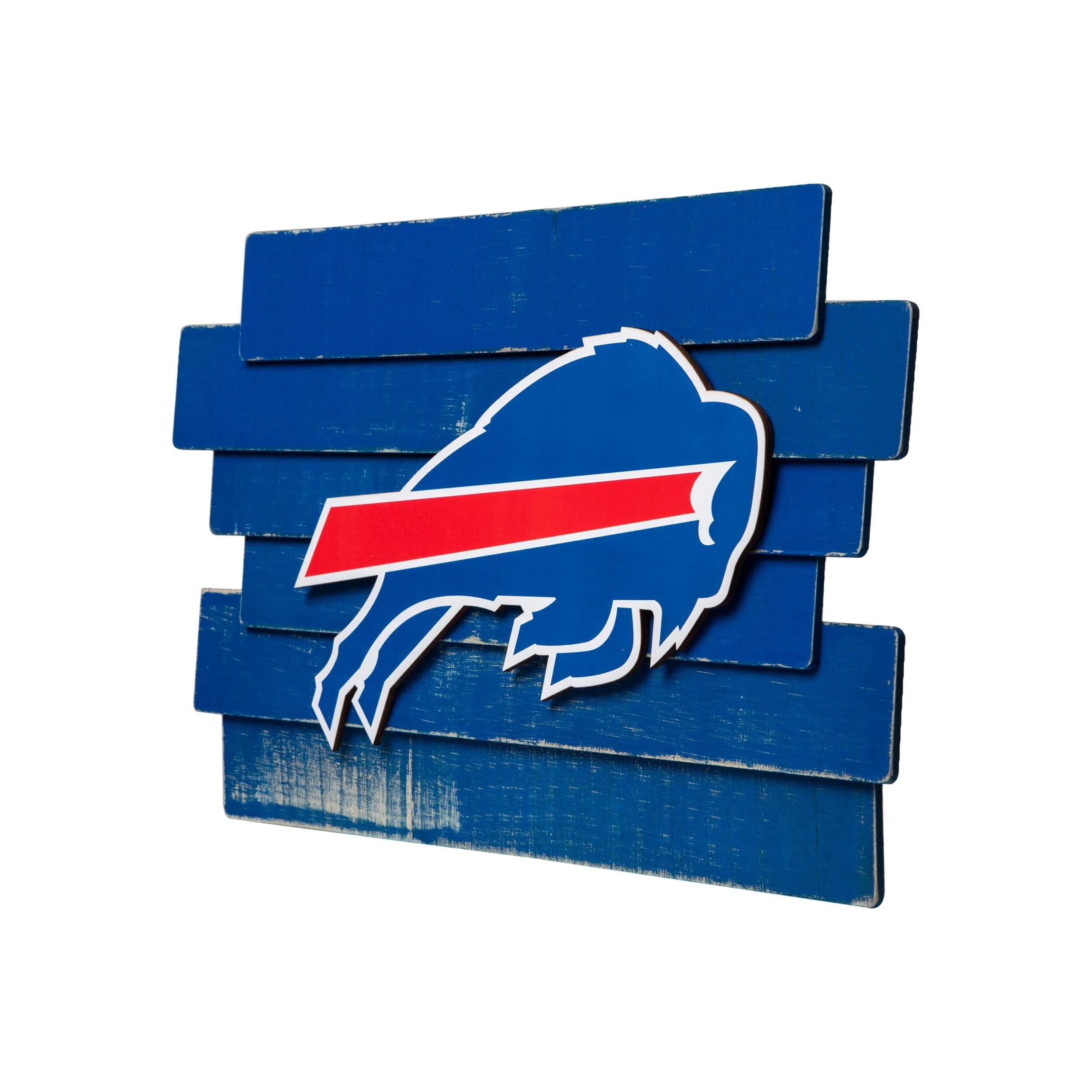 Buffalo Bills NFL Staggered Wood Logo Sign - Image 2