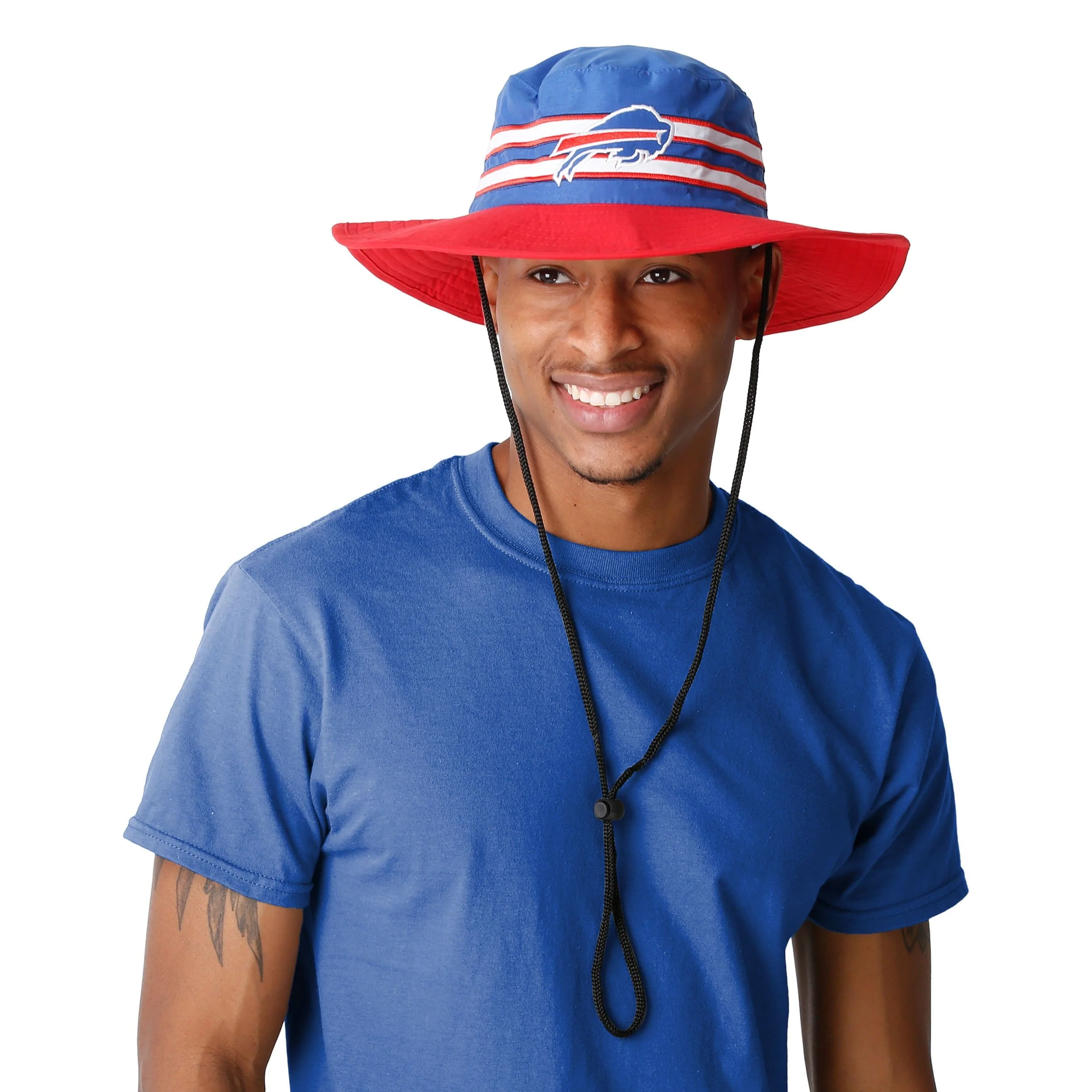 Buffalo Bills NFL Team Stripe Boonie Hat - Image 5