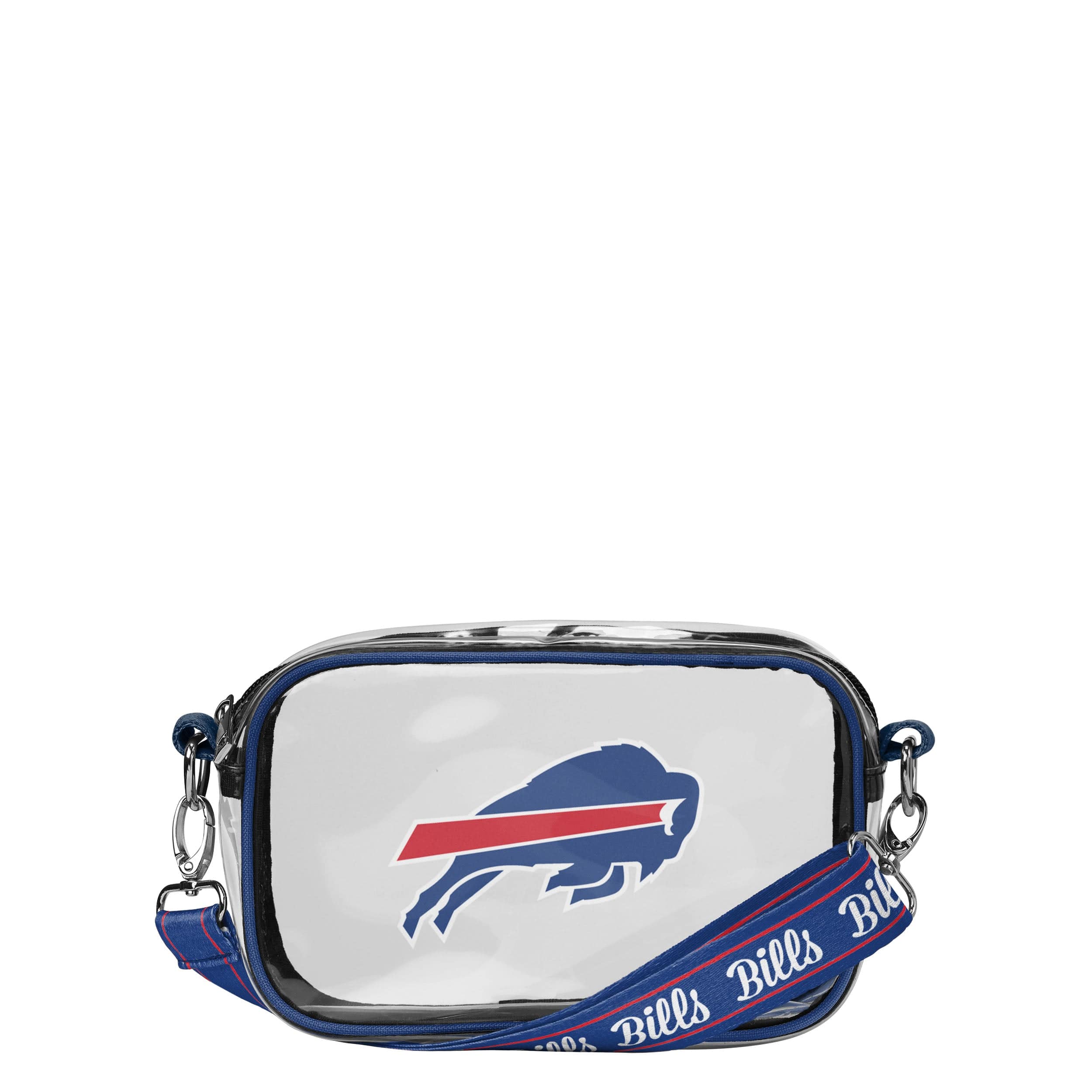 Buffalo Bills NFL Team Stripe Clear Crossbody Bag
