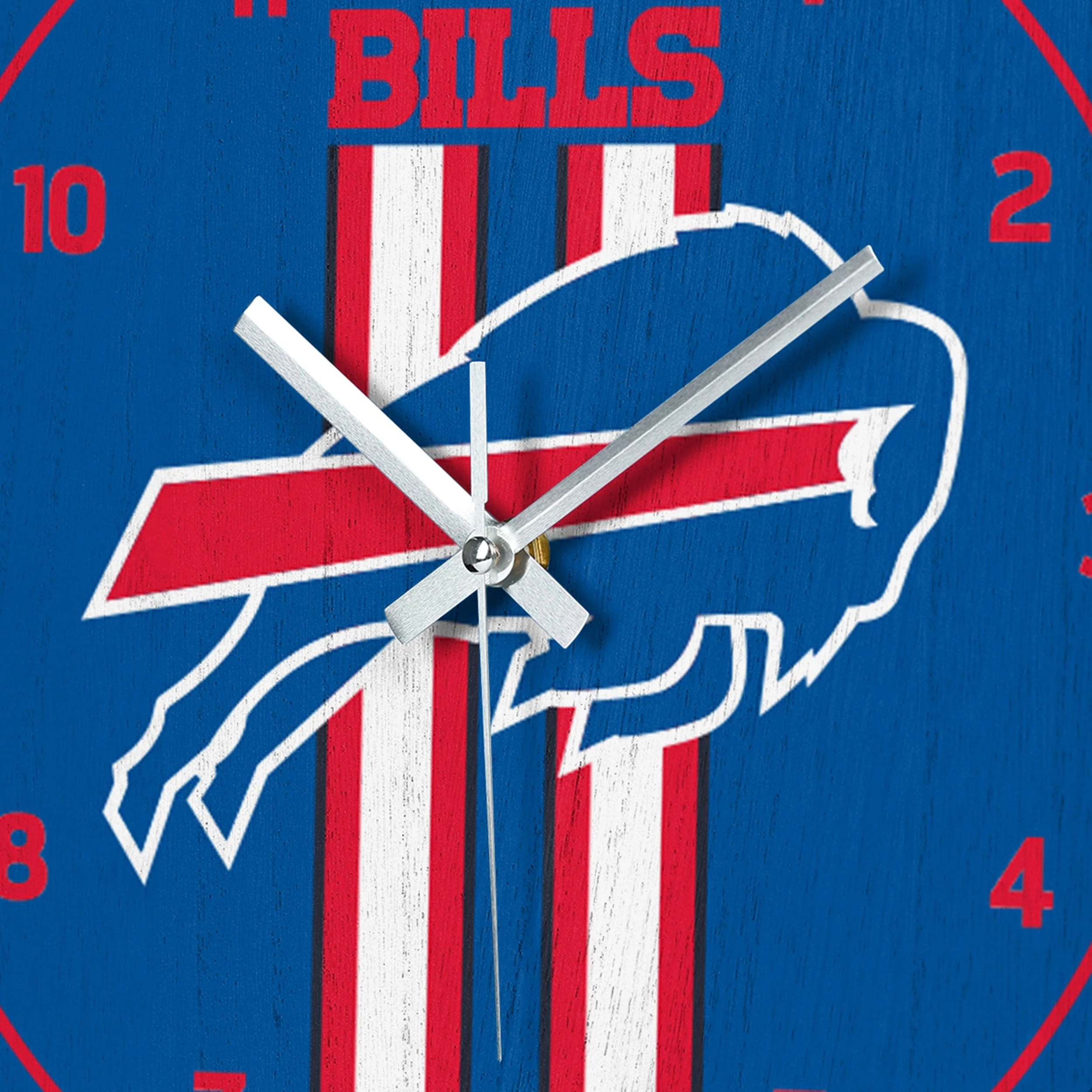 Buffalo Bills NFL Team Stripe Clock - Image 3