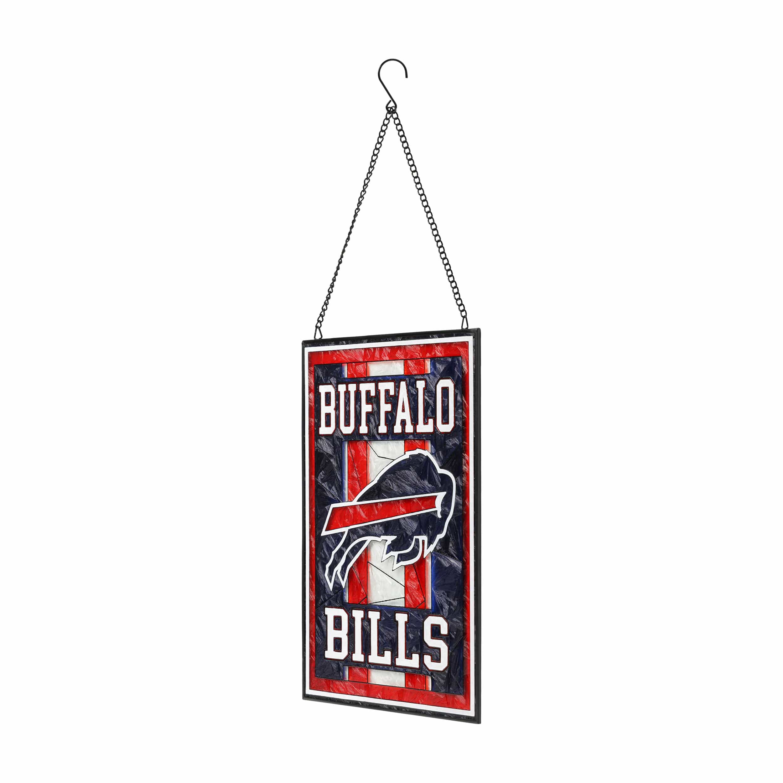 Buffalo Bills NFL Team Stripe Stain Glass Sign - Image 2