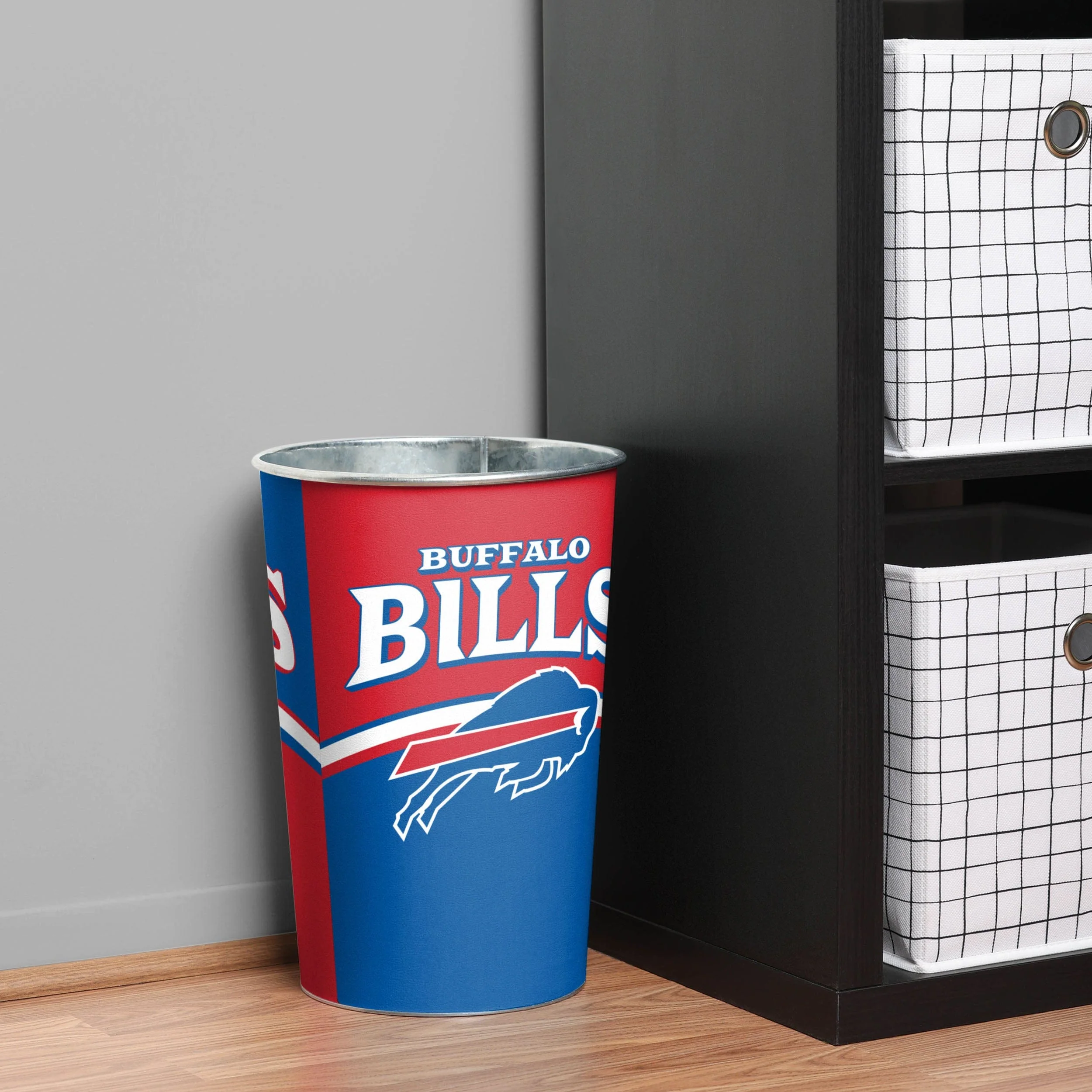 Buffalo Bills NFL Team Stripe Waste Basket - Image 2