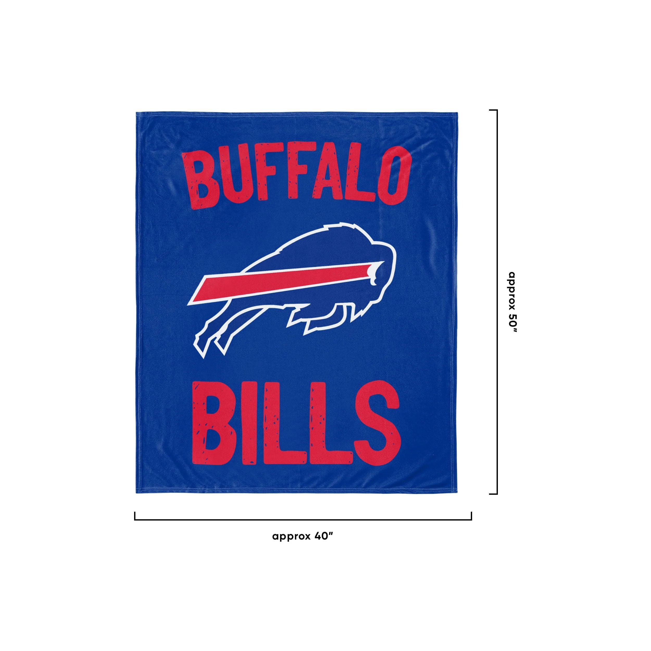 Buffalo Bills NFL Throw Blanket With Plush Bear - Image 2