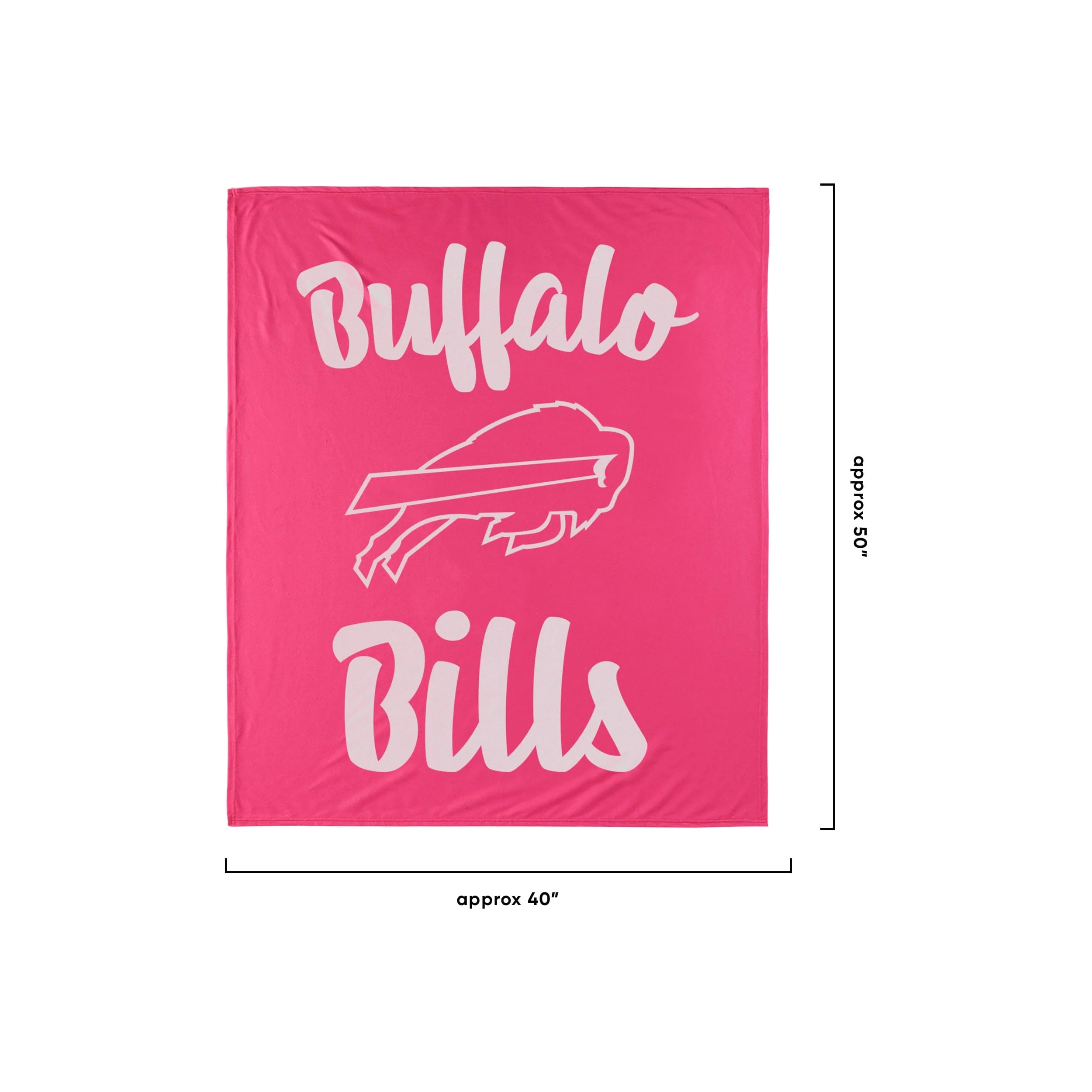 Buffalo Bills NFL Throw Blanket With Plush Unicorn - Image 2