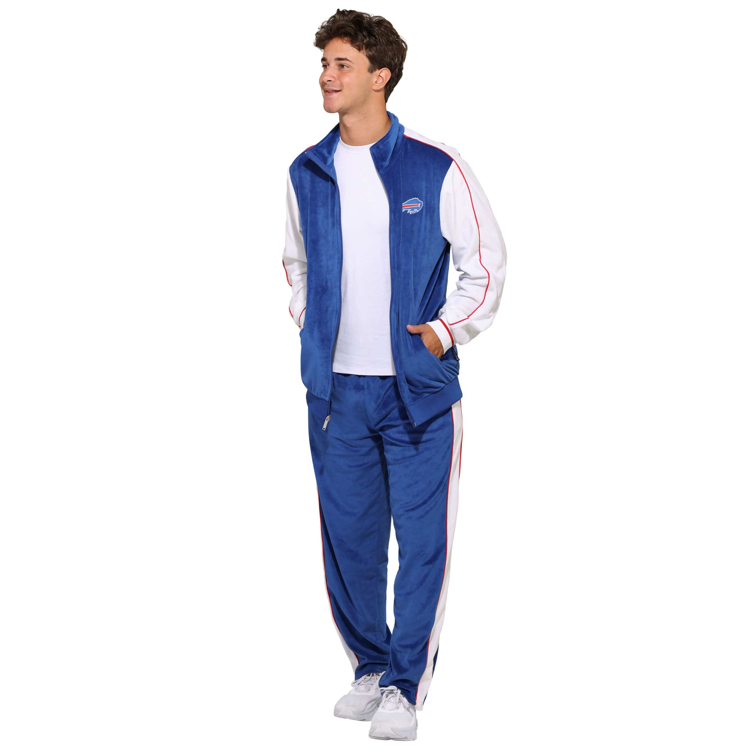 Buffalo Bills NFL Two Tone Velour Pants - Image 5