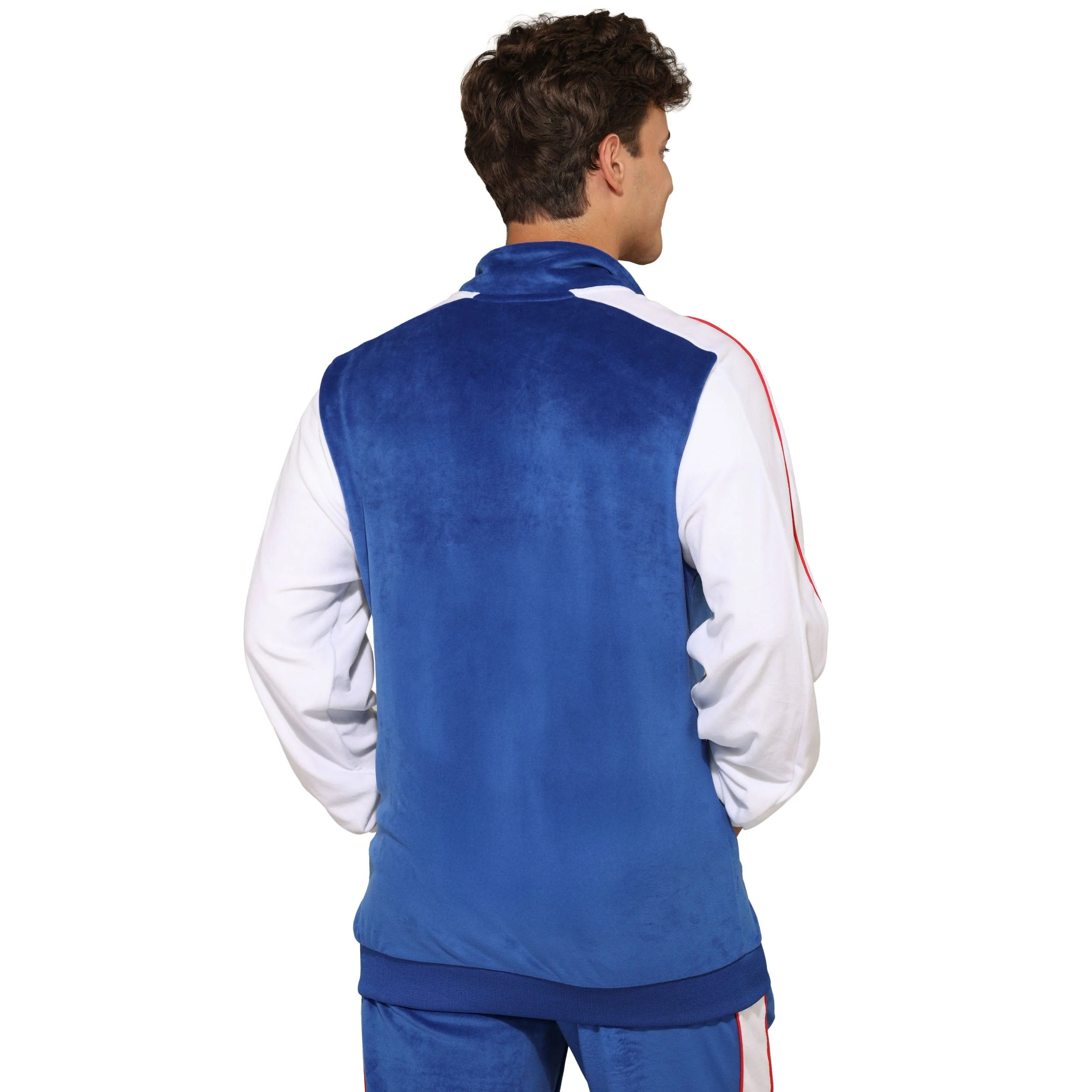 Buffalo Bills NFL Two Tone Velour Zip Up Top - Image 2